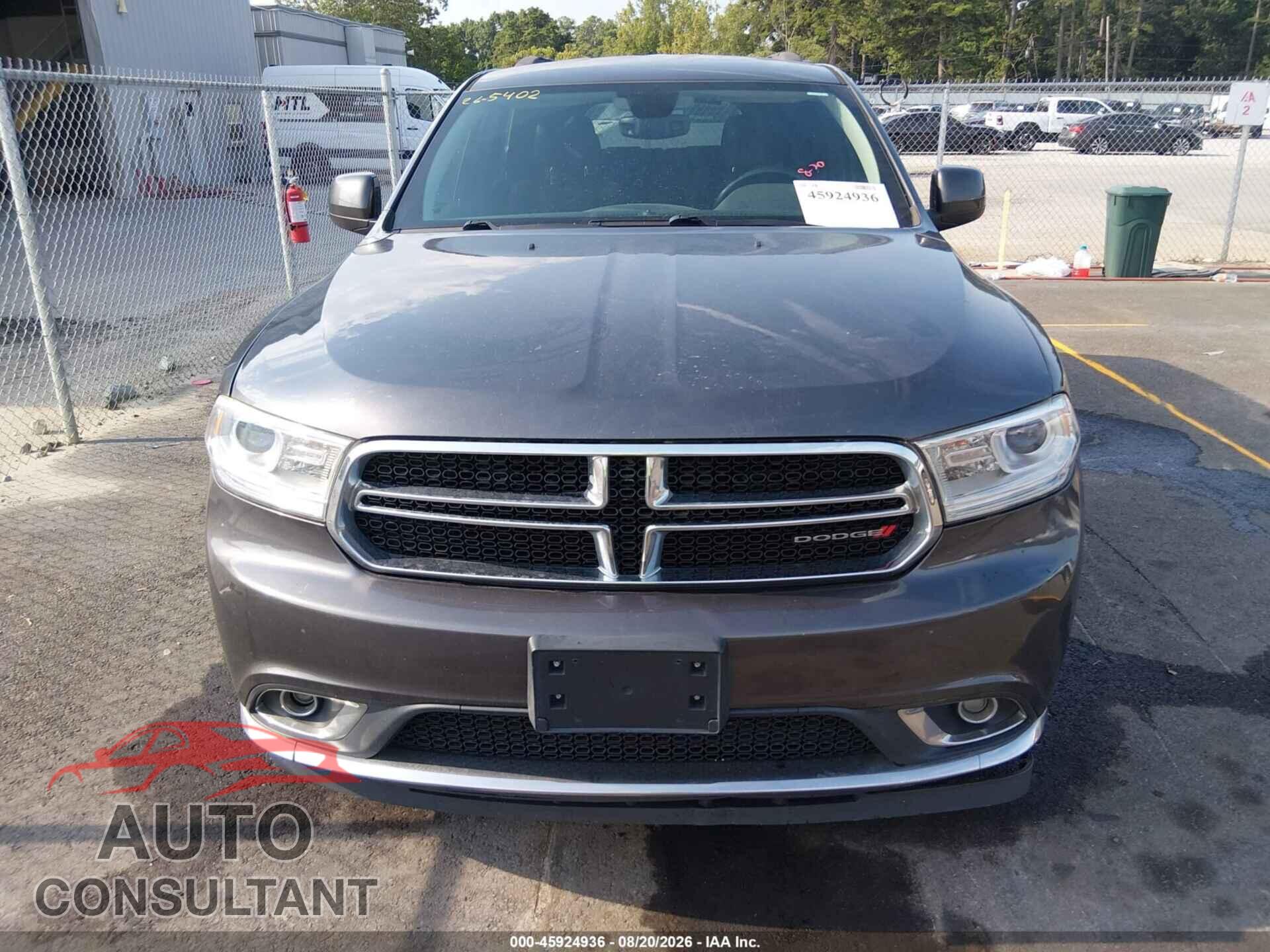 DODGE DURANGO 2017 - 1C4RDJAG7HC850845