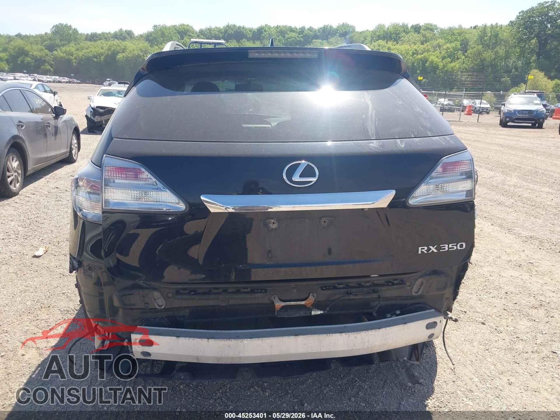 LEXUS RX 350 2011 - 2T2BK1BA4BC086111