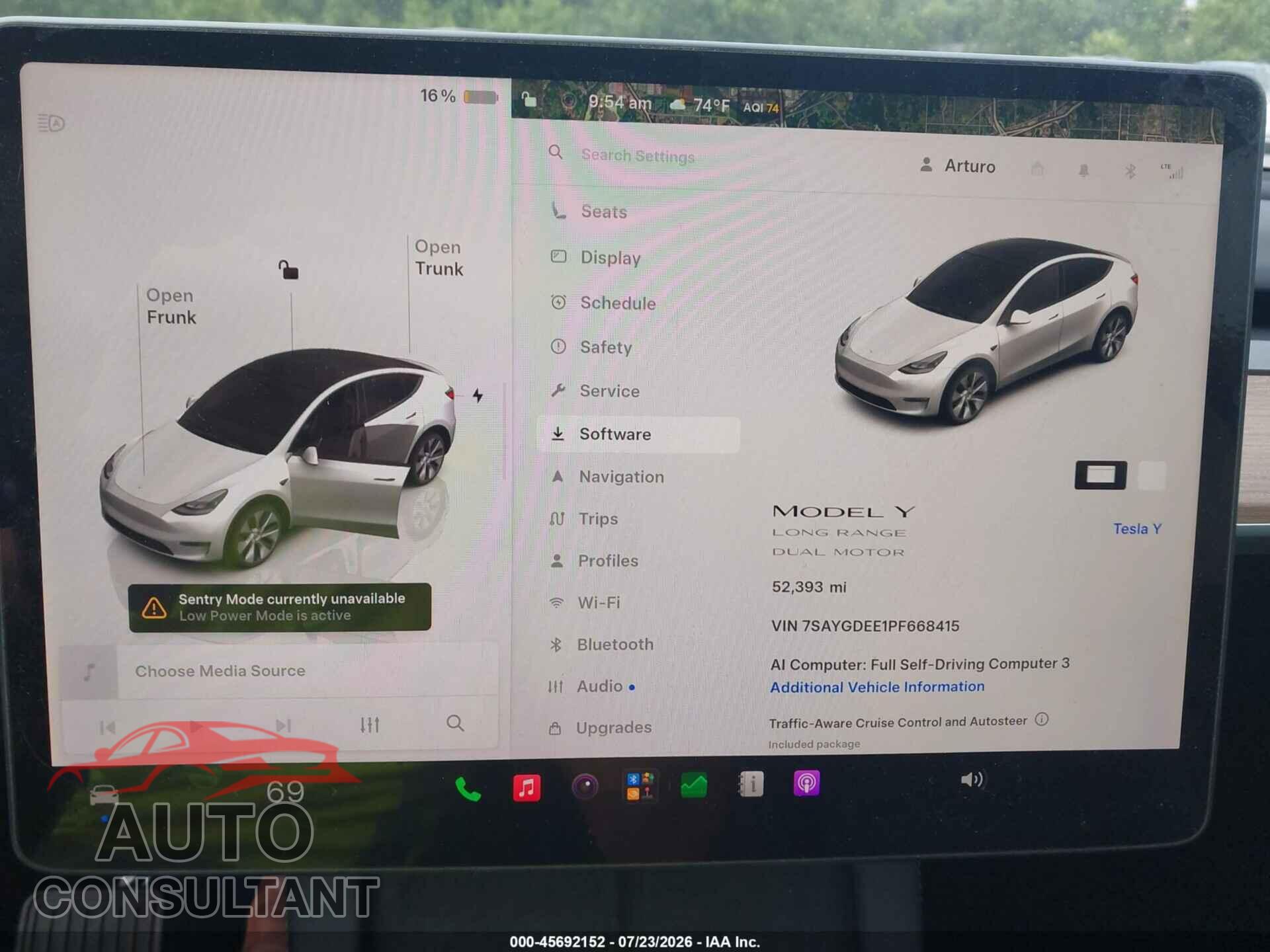 TESLA MODEL Y 2023 - 7SAYGDEE1PF668415