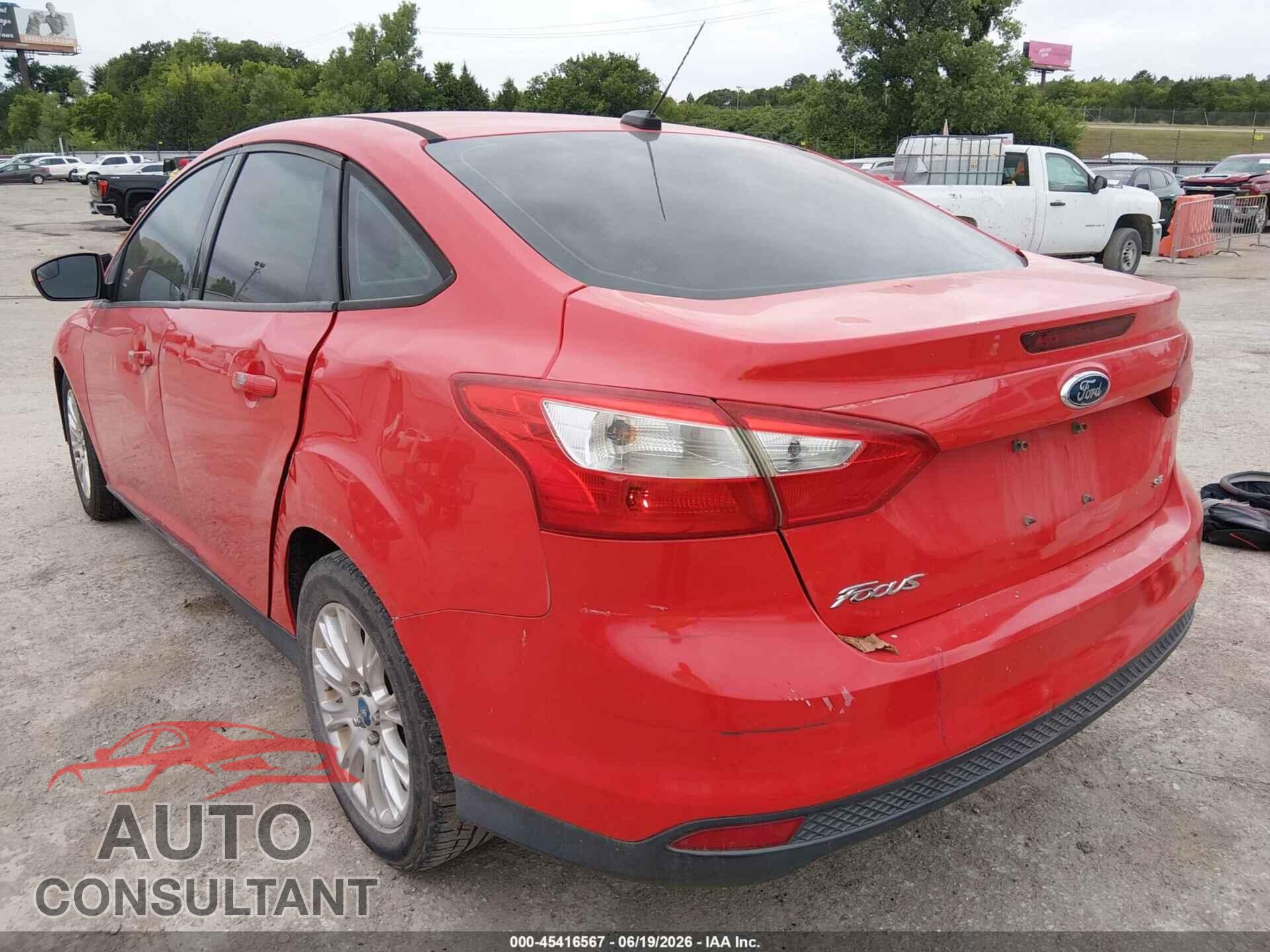 FORD FOCUS 2012 - 1FAHP3F24CL204267
