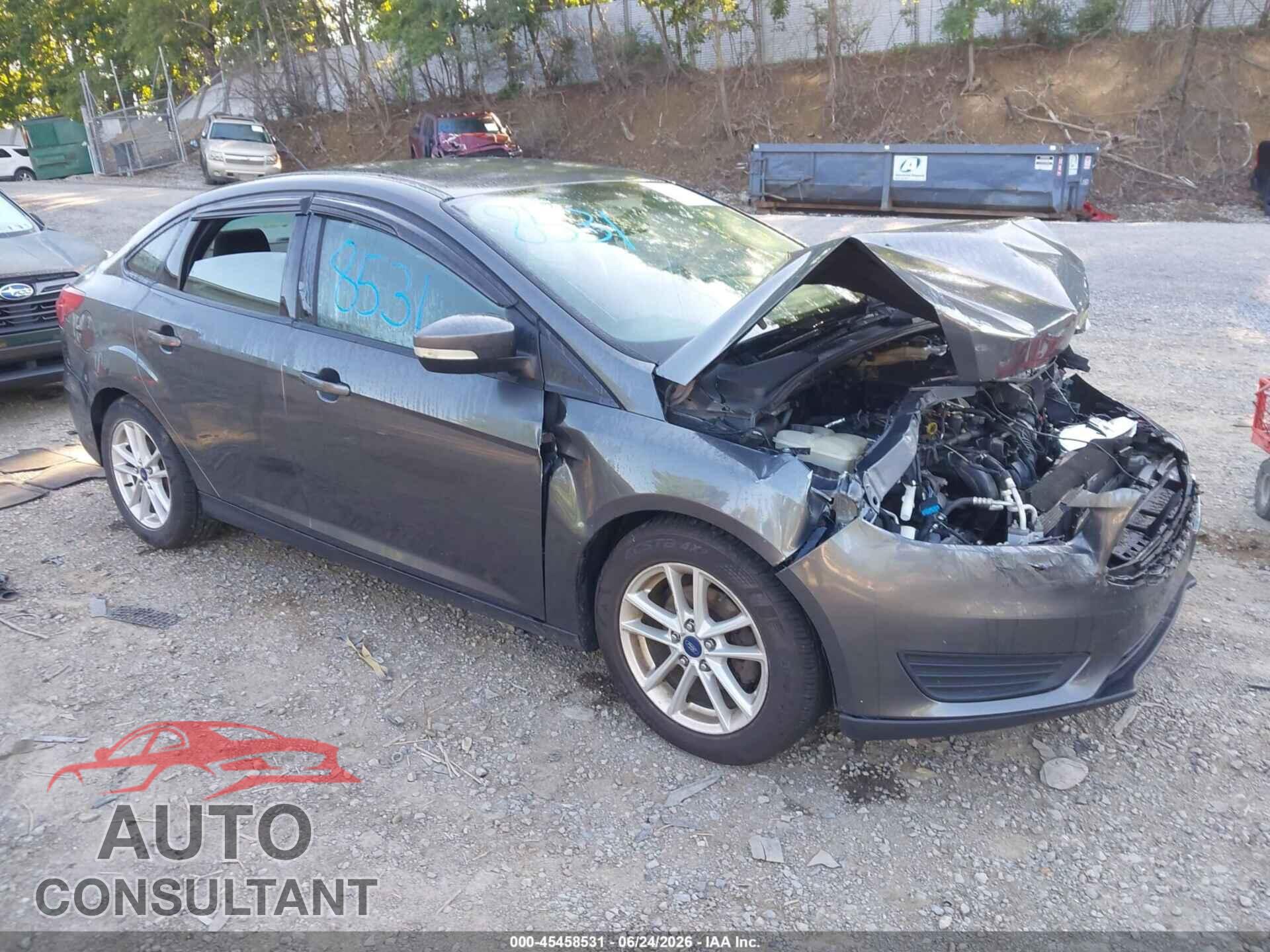 FORD FOCUS 2017 - 1FADP3F23HL294985