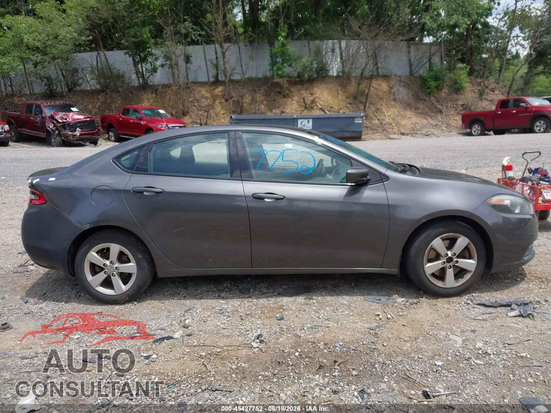DODGE DART 2015 - 1C3CDFBB6FD309724