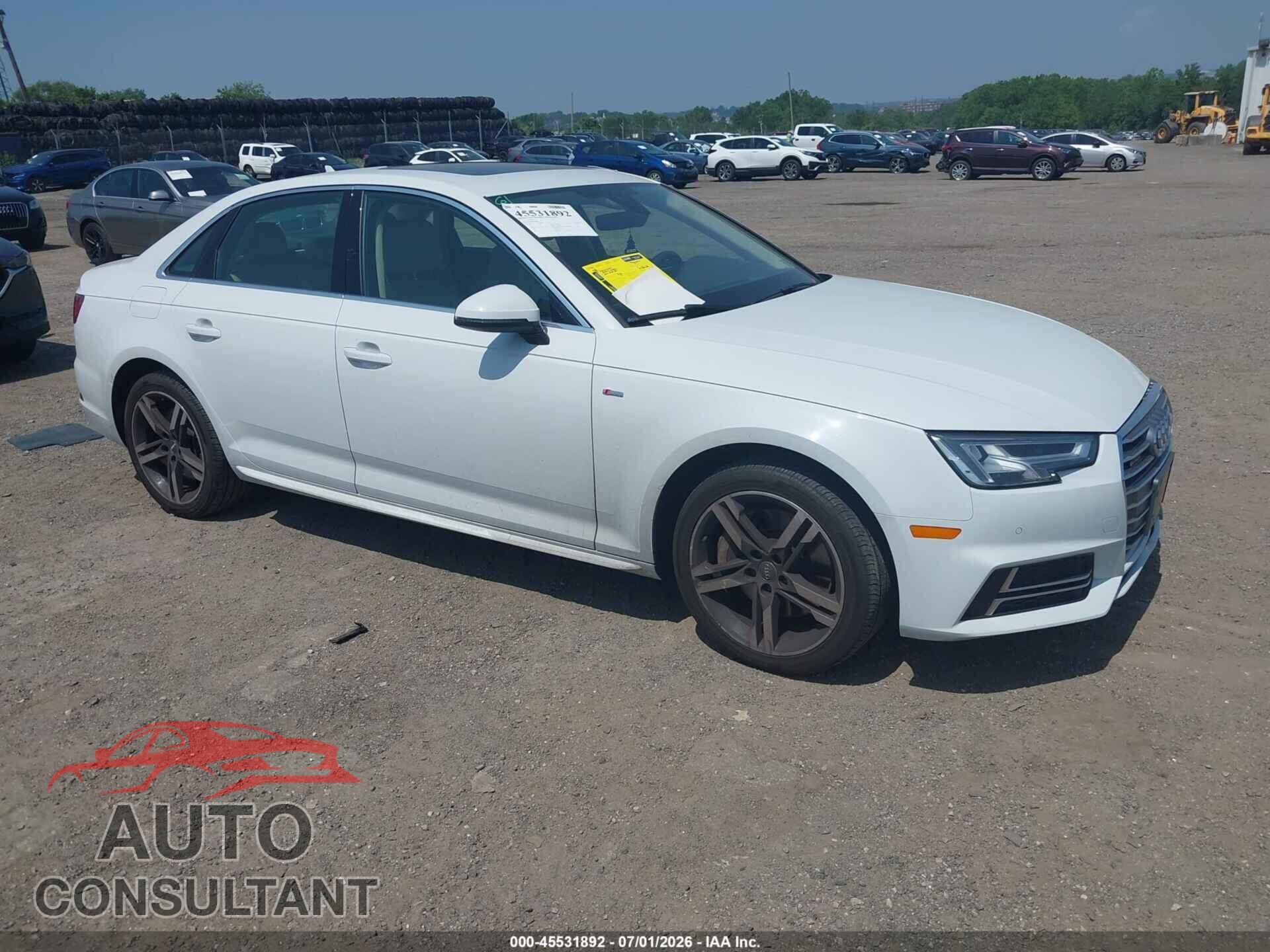 AUDI A4 2017 - WAUENAF46HA164850