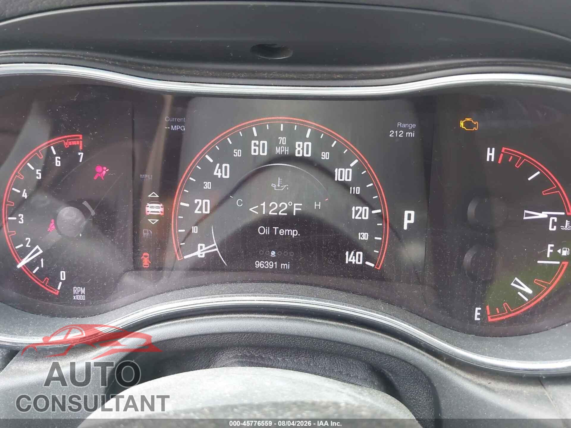 DODGE DURANGO 2015 - 1C4RDHAG3FC784459