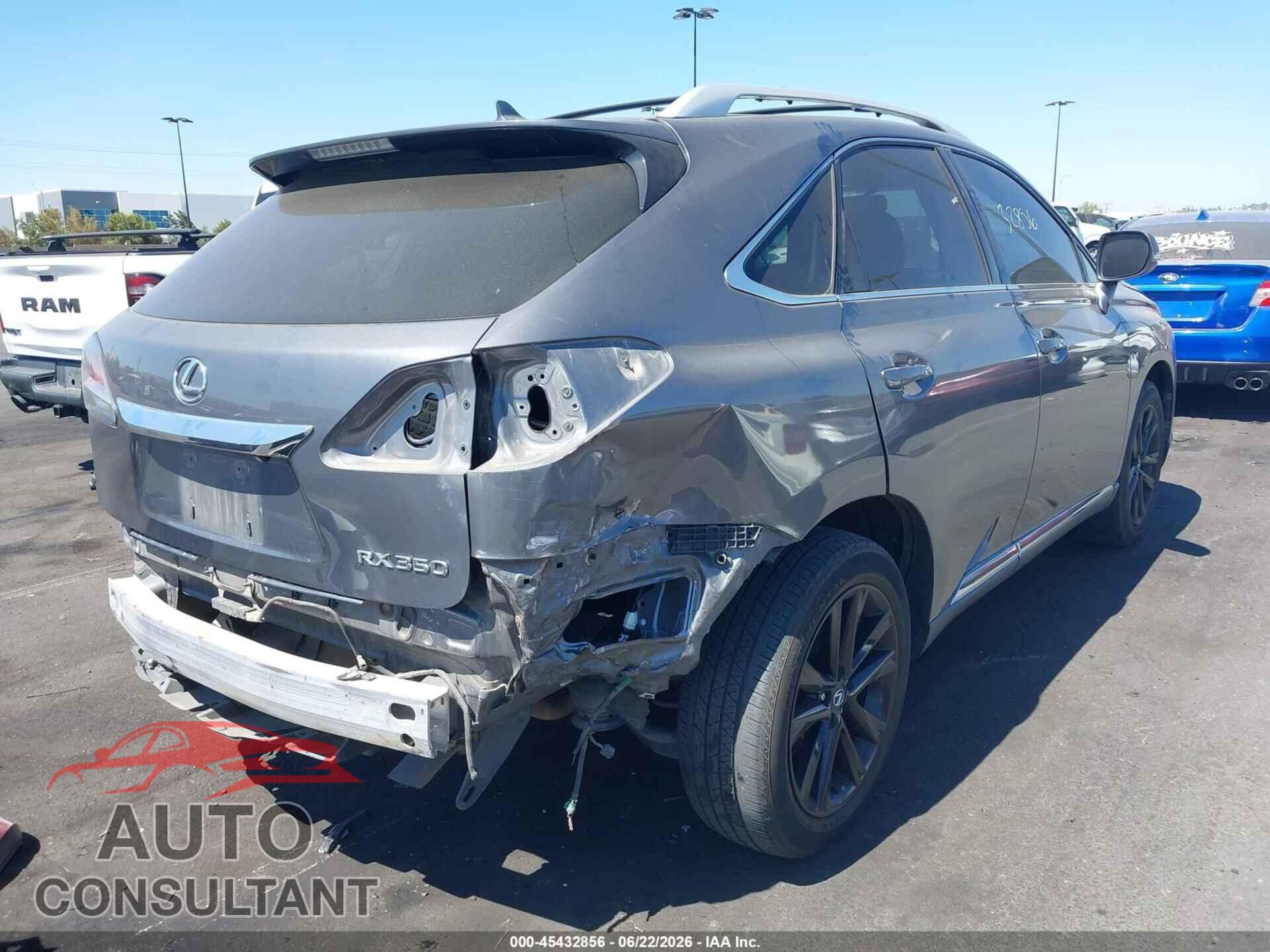 LEXUS RX 350 2013 - 2T2ZK1BA3DC118838