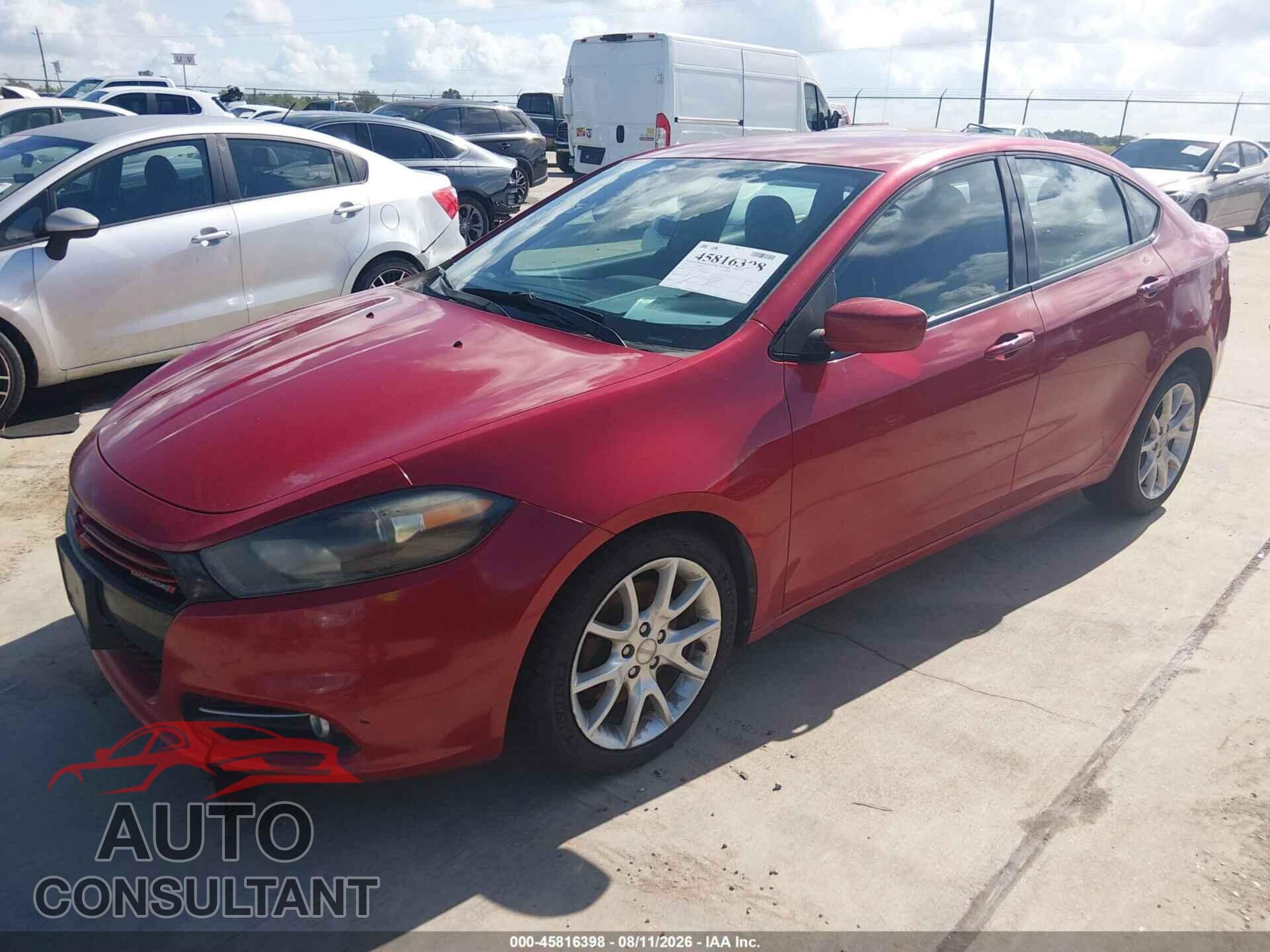 DODGE DART 2013 - 1C3CDFBA2DD142928