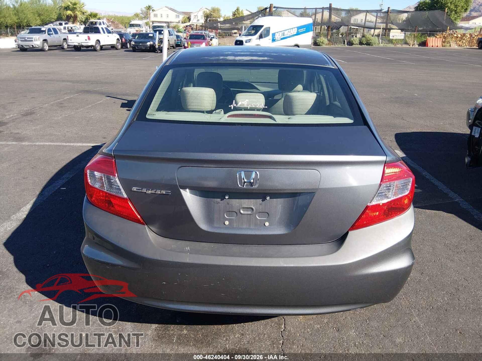 HONDA CIVIC 2012 - 19XFB2F57CE377004