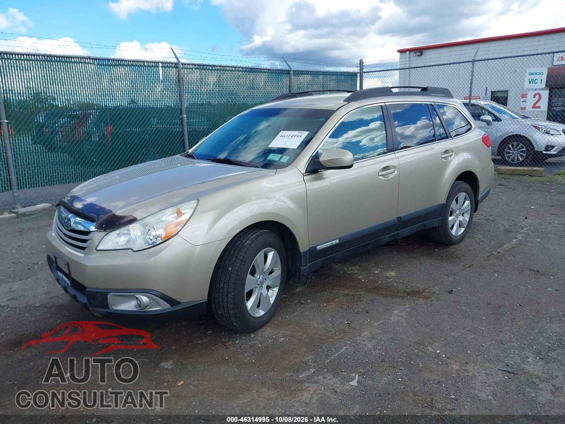 SUBARU OUTBACK 2010 - 4S4BRBCC8A3337401
