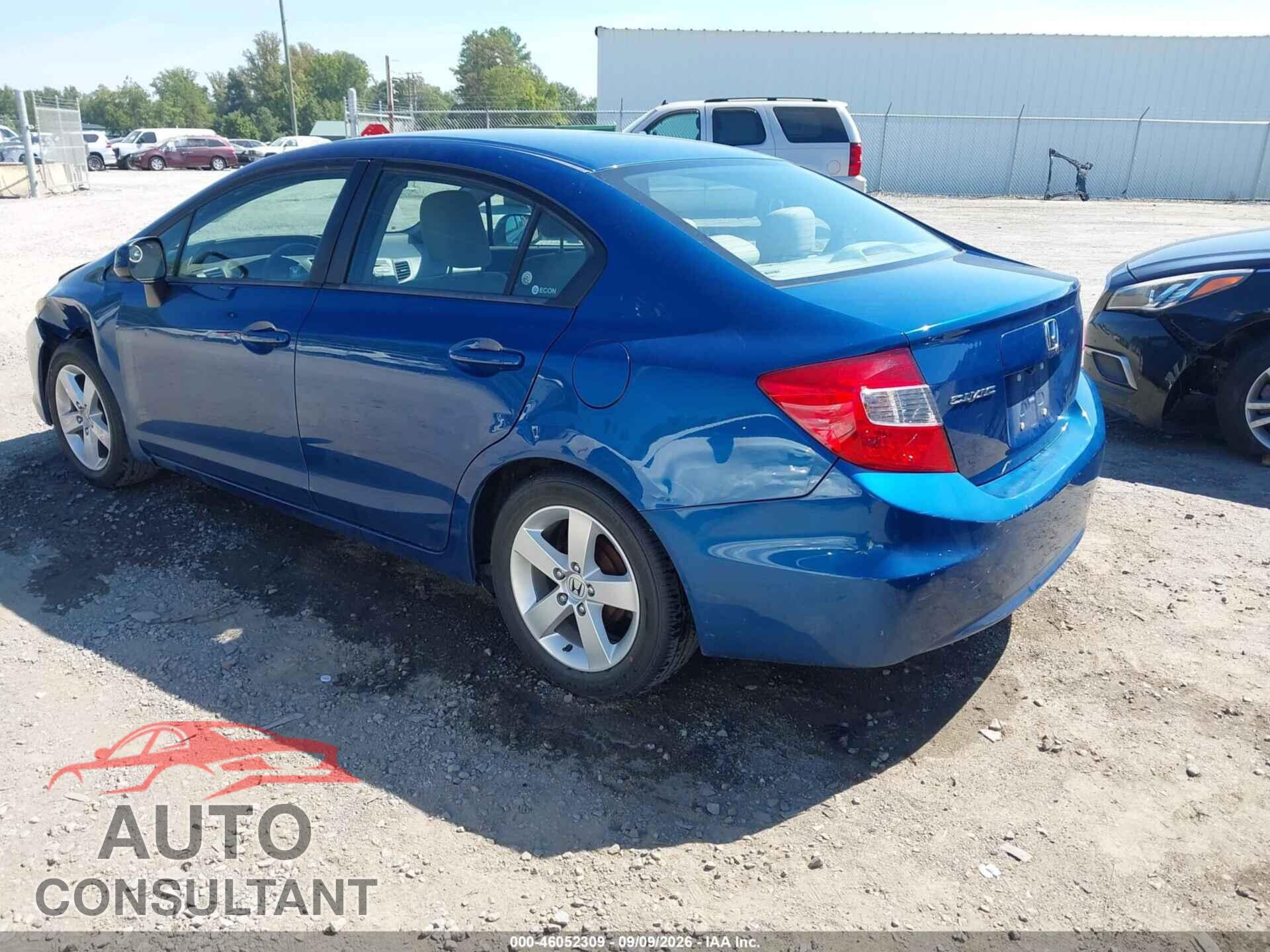 HONDA CIVIC 2012 - 19XFB2F53CE333923