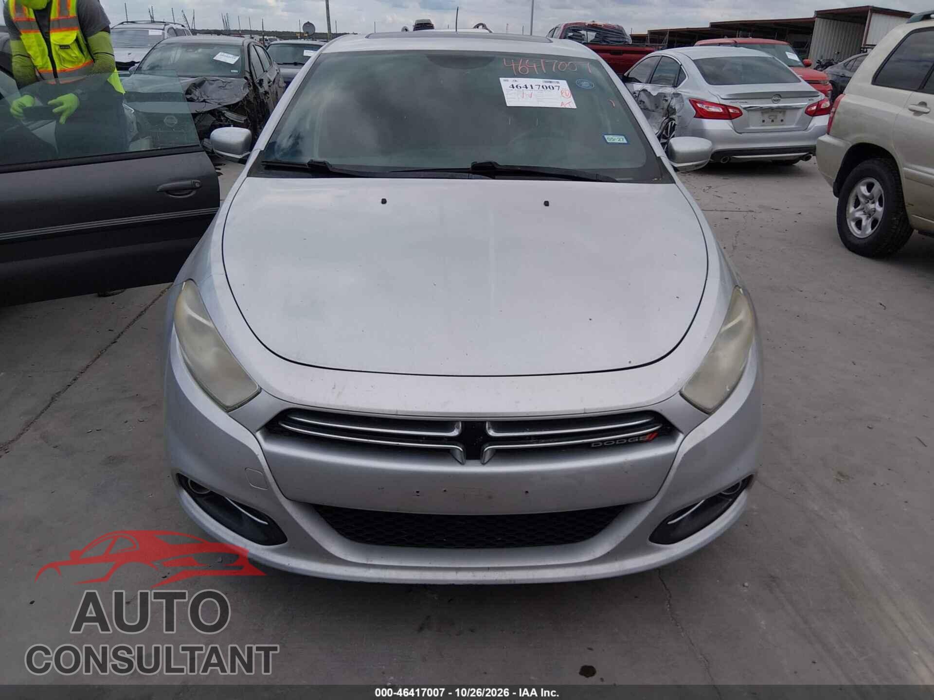 DODGE DART 2013 - 1C3CDFCA3DD200995