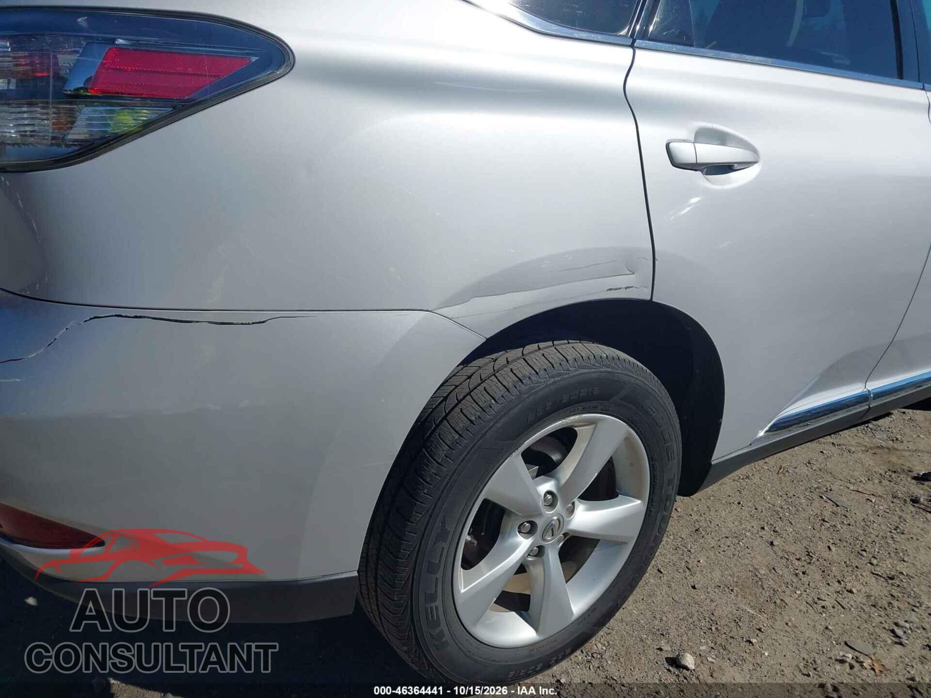 LEXUS RX 350 2012 - 2T2BK1BA2CC123741