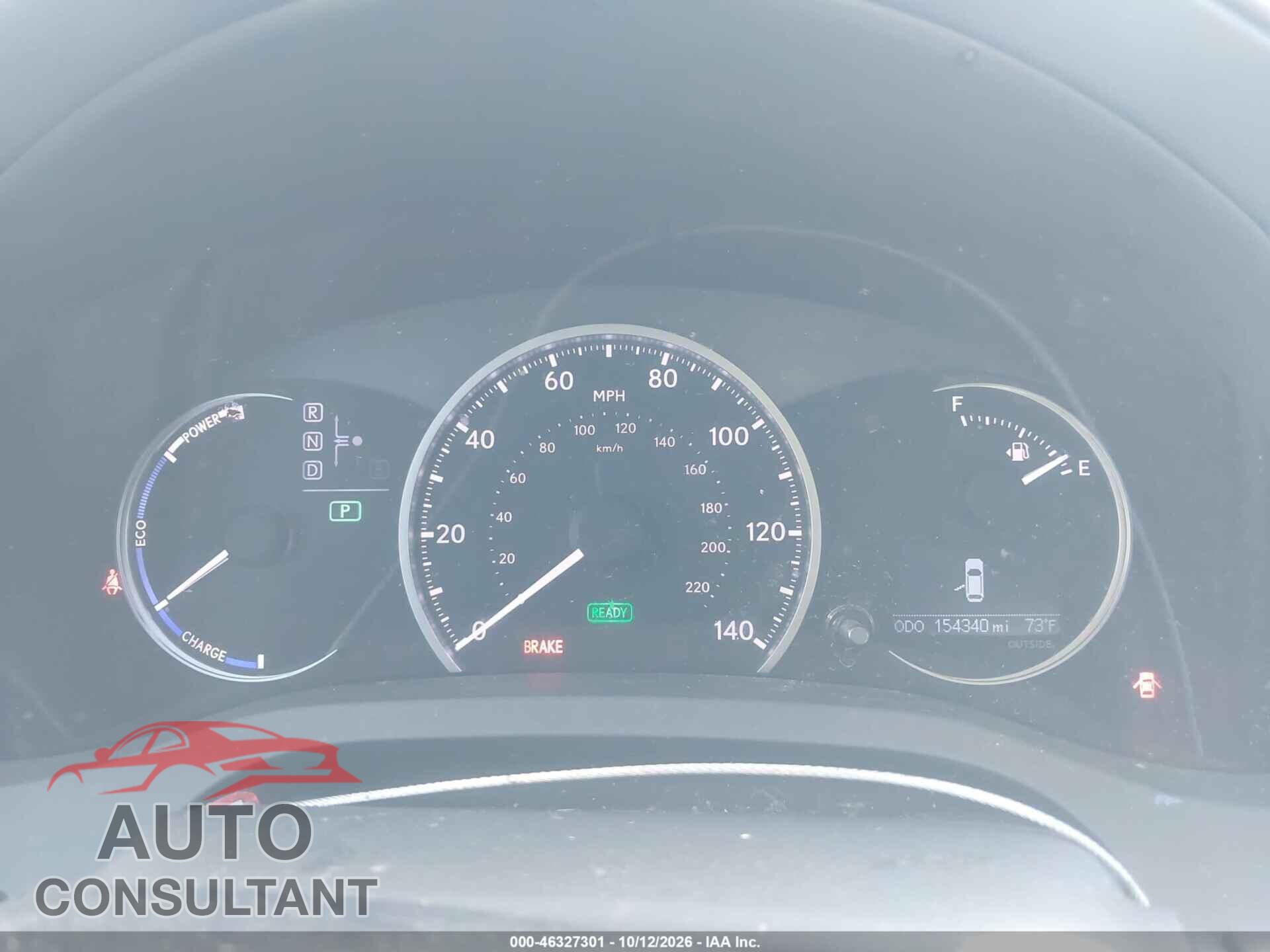 LEXUS CT 200H 2012 - JTHKD5BH5C2114919