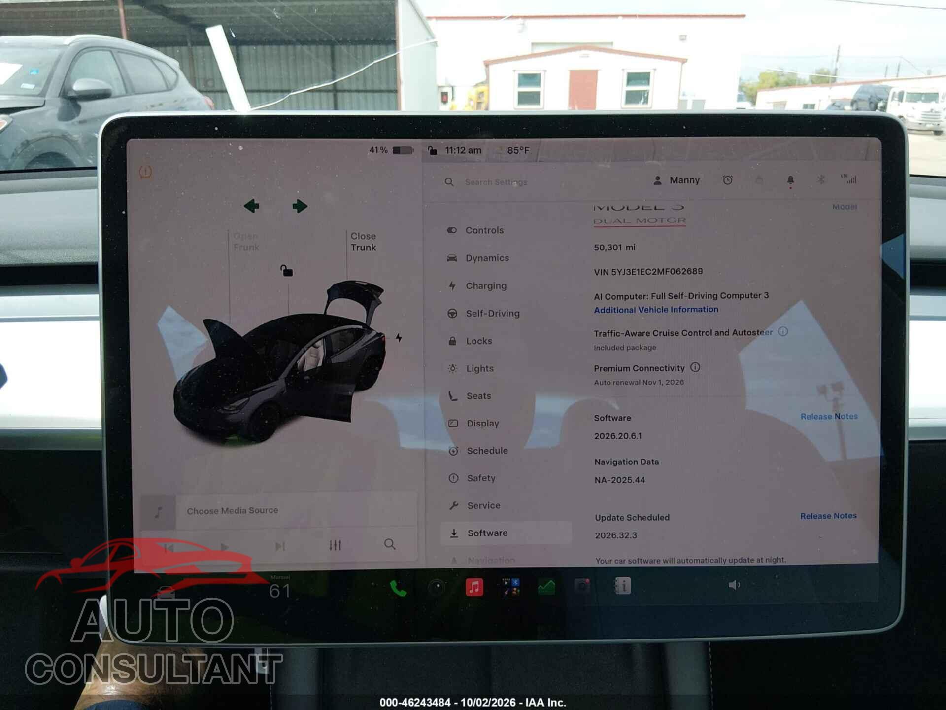 TESLA MODEL 3 2021 - 5YJ3E1EC2MF062689
