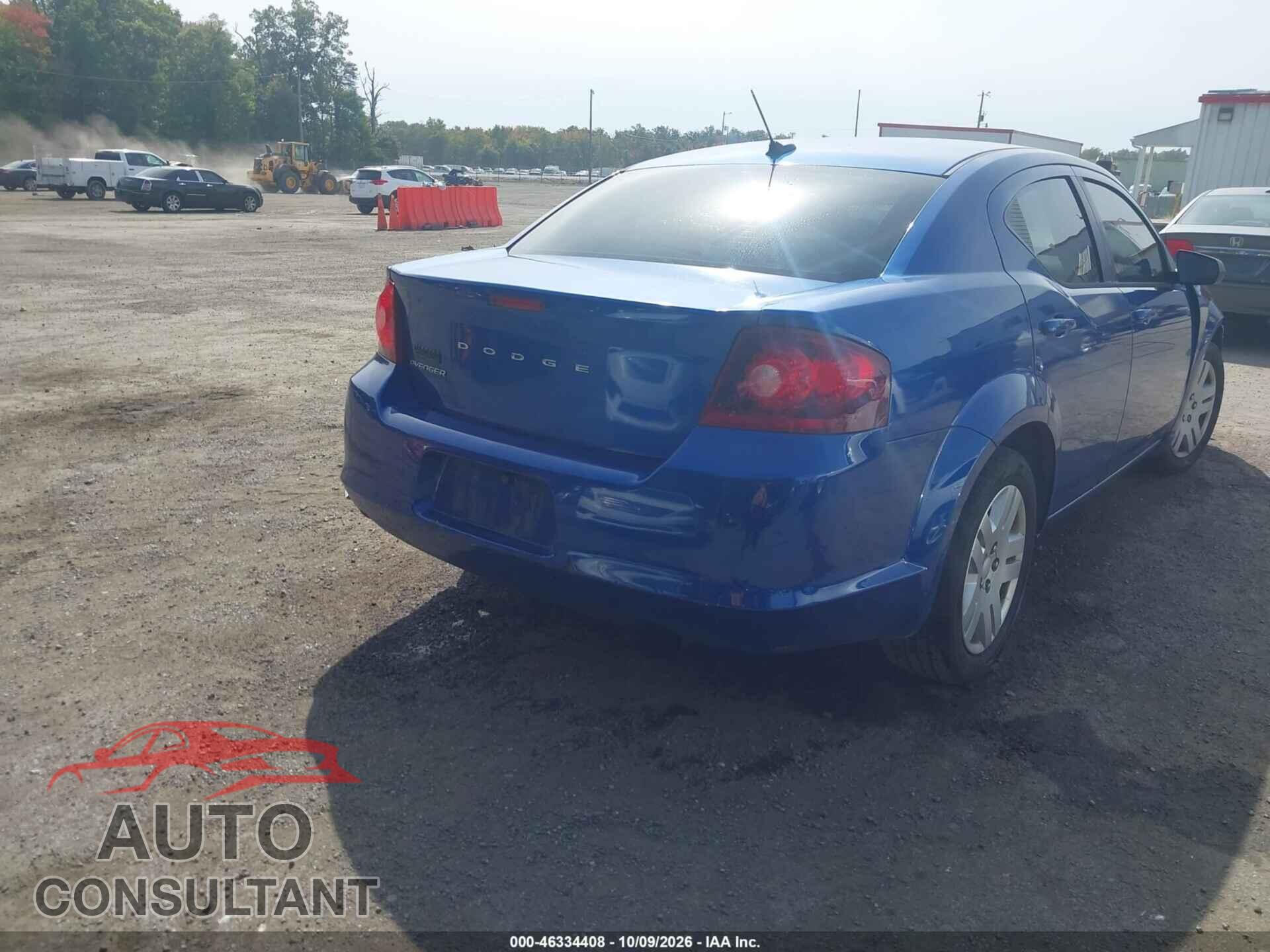 DODGE AVENGER 2012 - 1C3CDZAB7CN148535