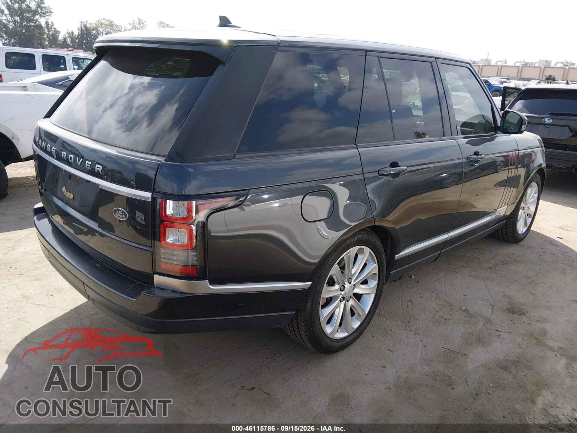 LAND ROVER RANGE ROVER 2016 - SALGS2KF8GA258639