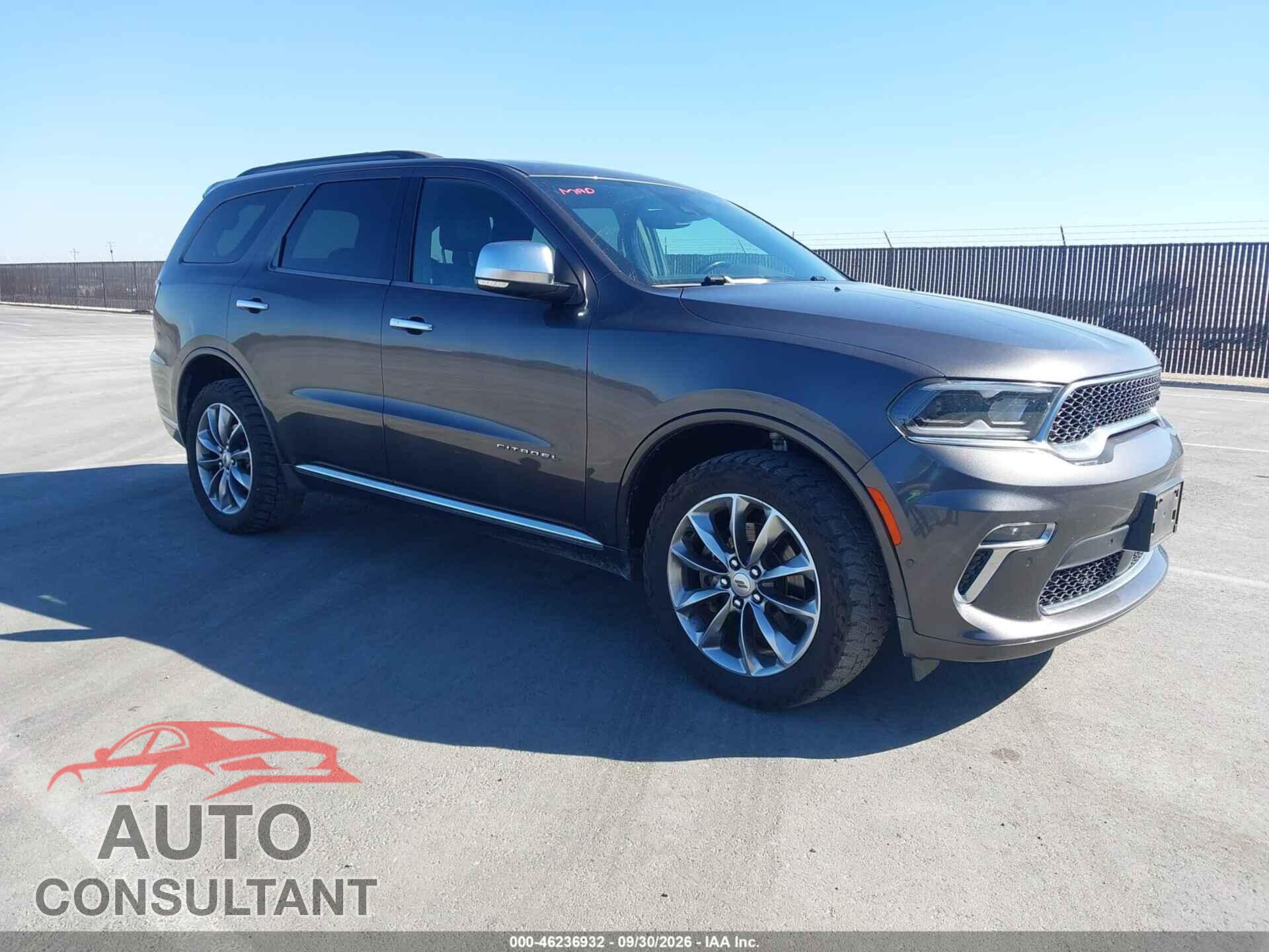 DODGE DURANGO 2021 - 1C4SDJET5MC547243
