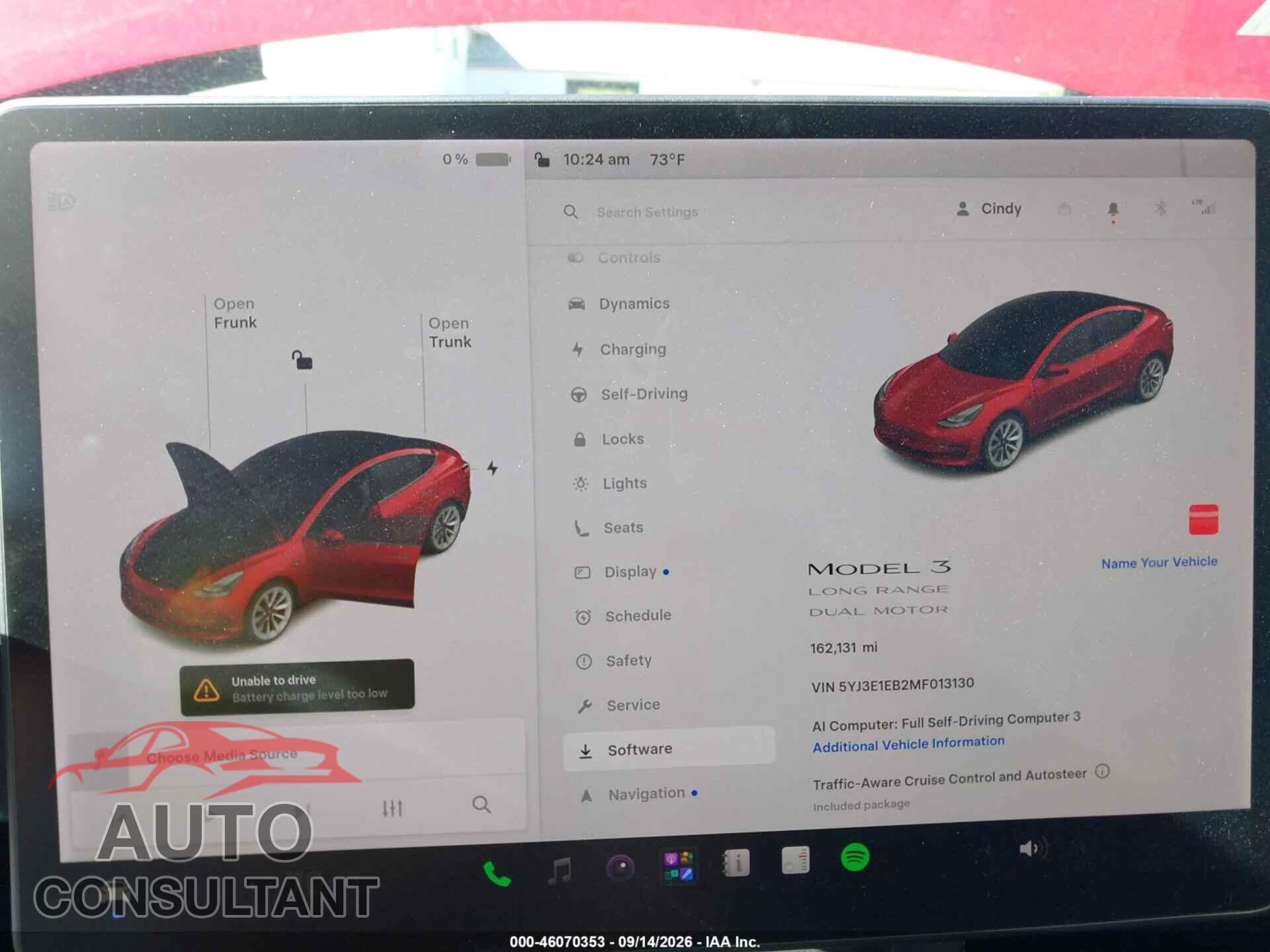 TESLA MODEL 3 2021 - 5YJ3E1EB2MF013130