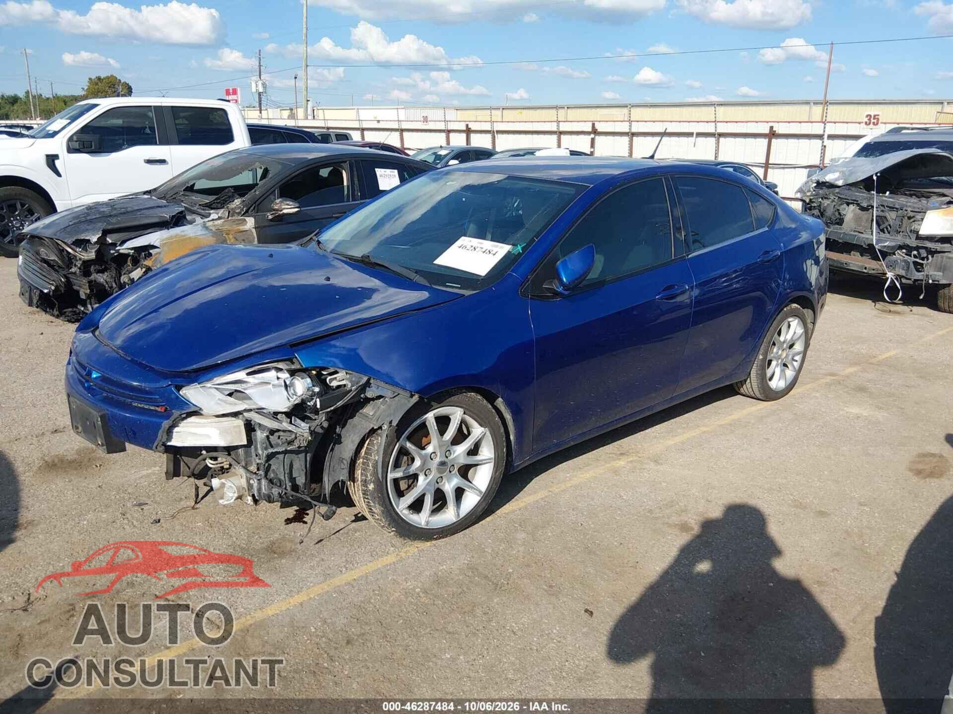 DODGE DART 2013 - 1C3CDFBA7DD708842