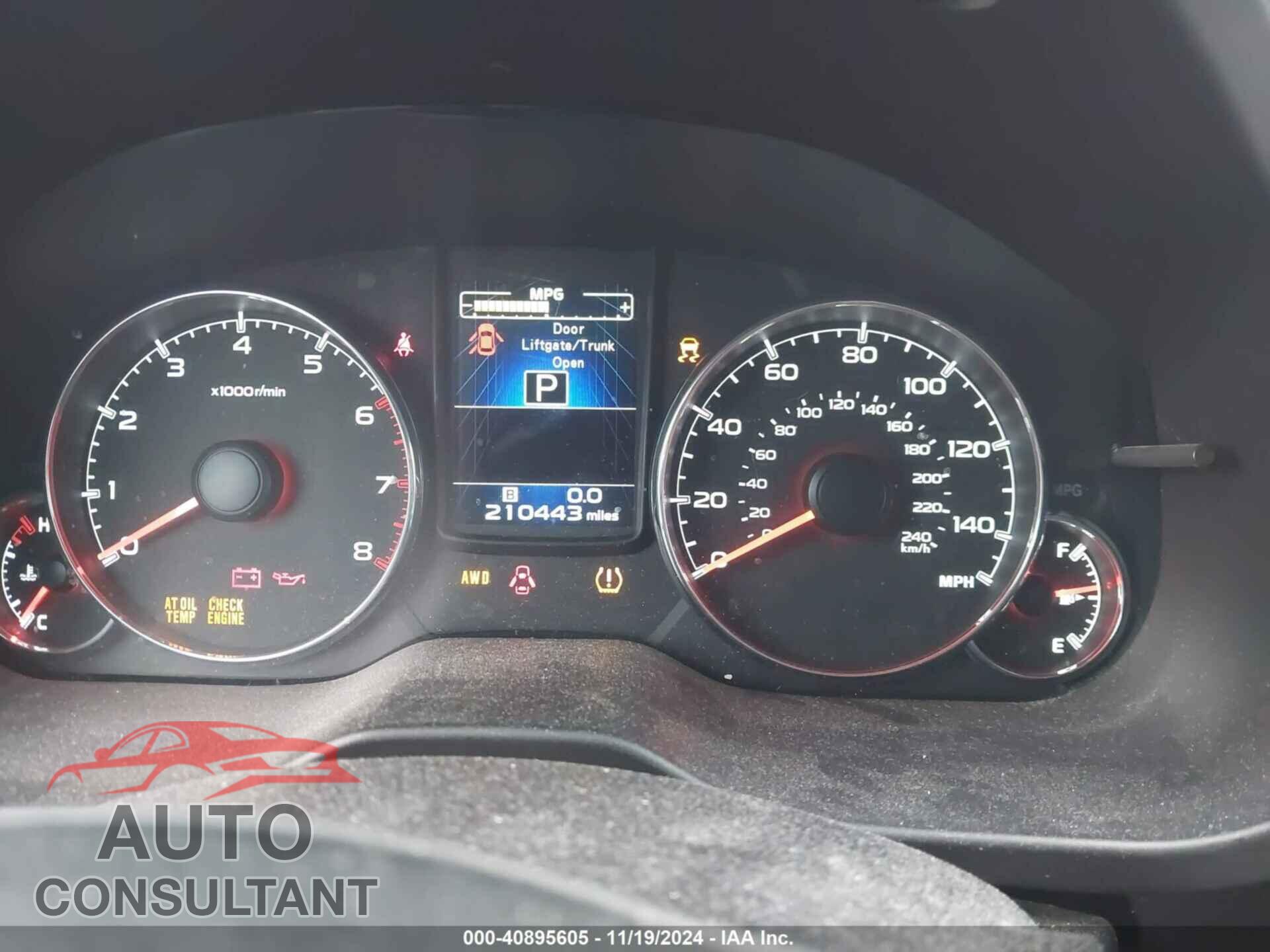 SUBARU OUTBACK 2013 - 4S4BRBLC8D3301406