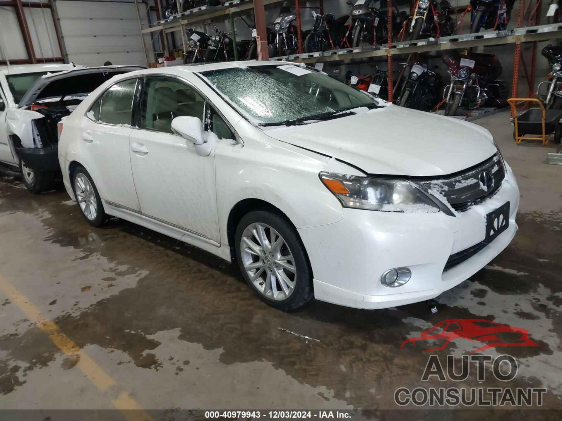 LEXUS HS 250H 2010 - JTHBB1BA1A2010359