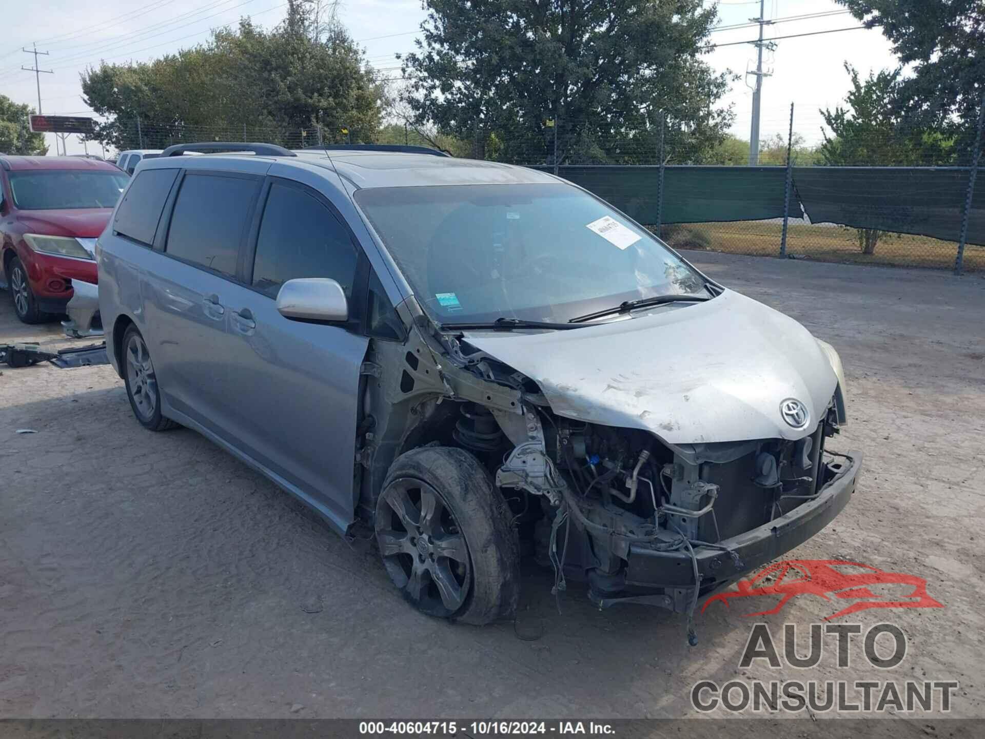 TOYOTA SIENNA 2012 - 5TDXK3DC7CS279477