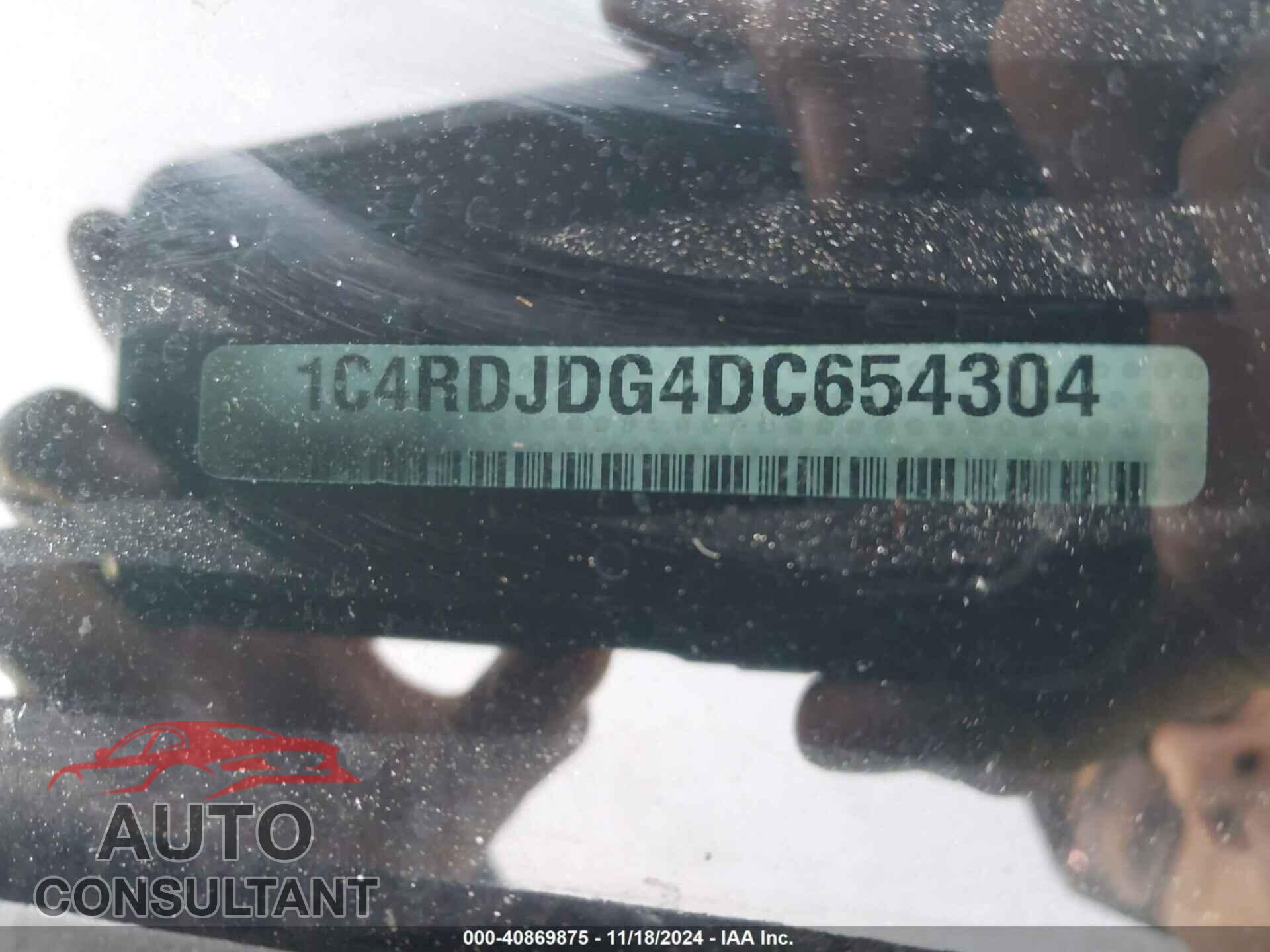 DODGE DURANGO 2013 - 1C4RDJDG4DC654304