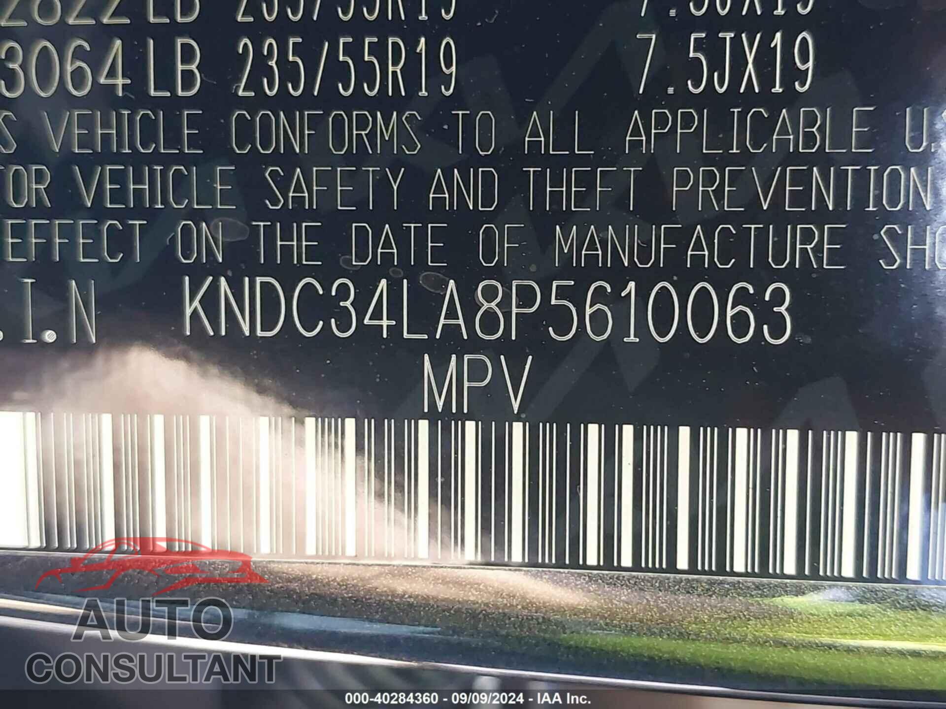 KIA EV6 2023 - KNDC34LA8P5610063