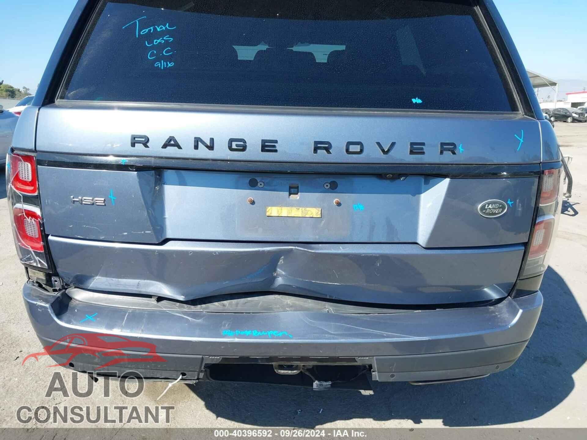 LAND ROVER RANGE ROVER 2019 - SALGS2SV7KA558043