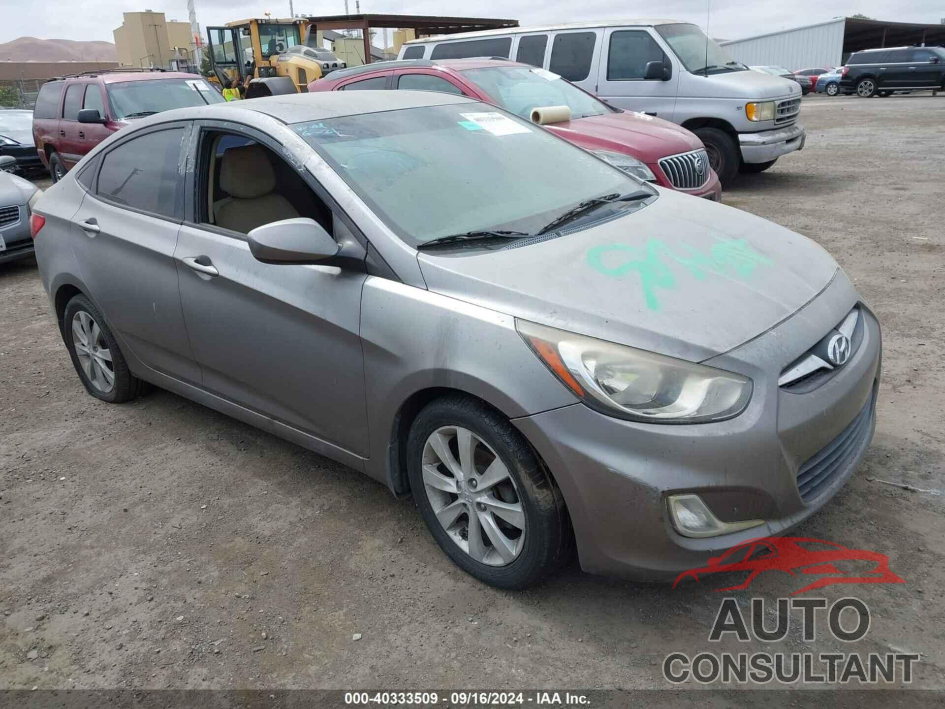 HYUNDAI ACCENT 2012 - KMHCU4AEXCU269229