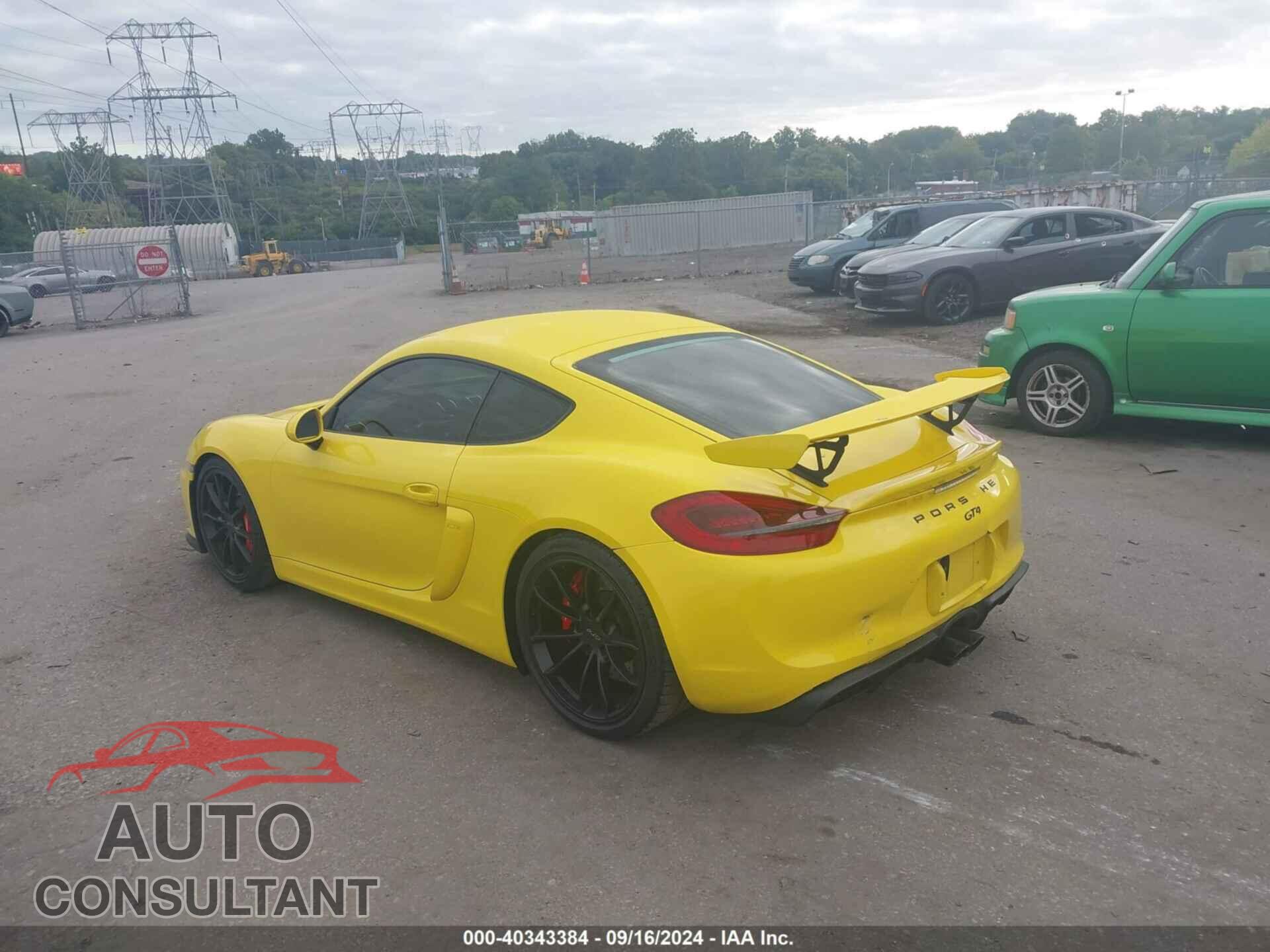 PORSCHE CAYMAN 2016 - WP0AC2A83GK192573