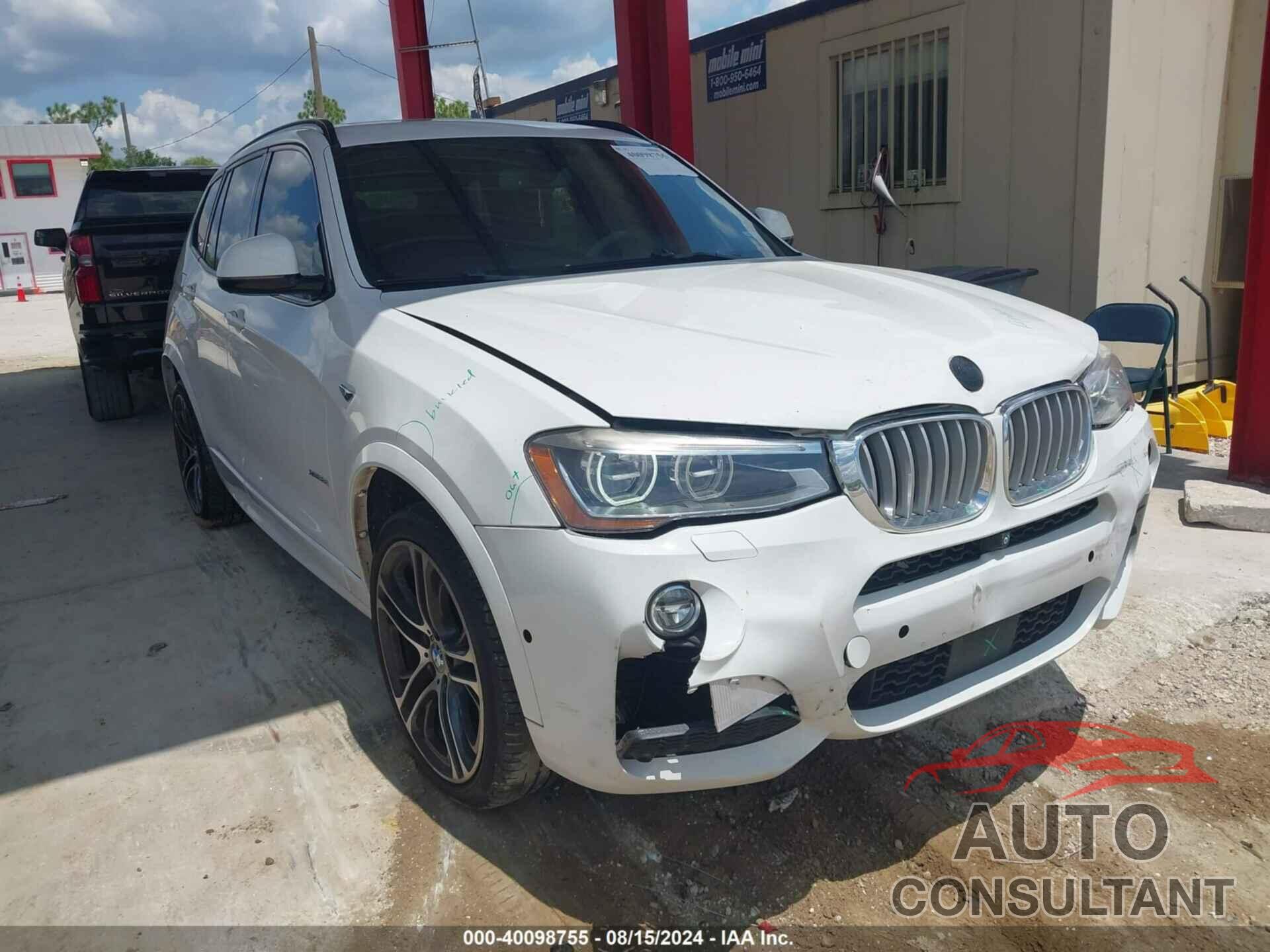 BMW X3 2017 - 5UXWX9C50H0D99538