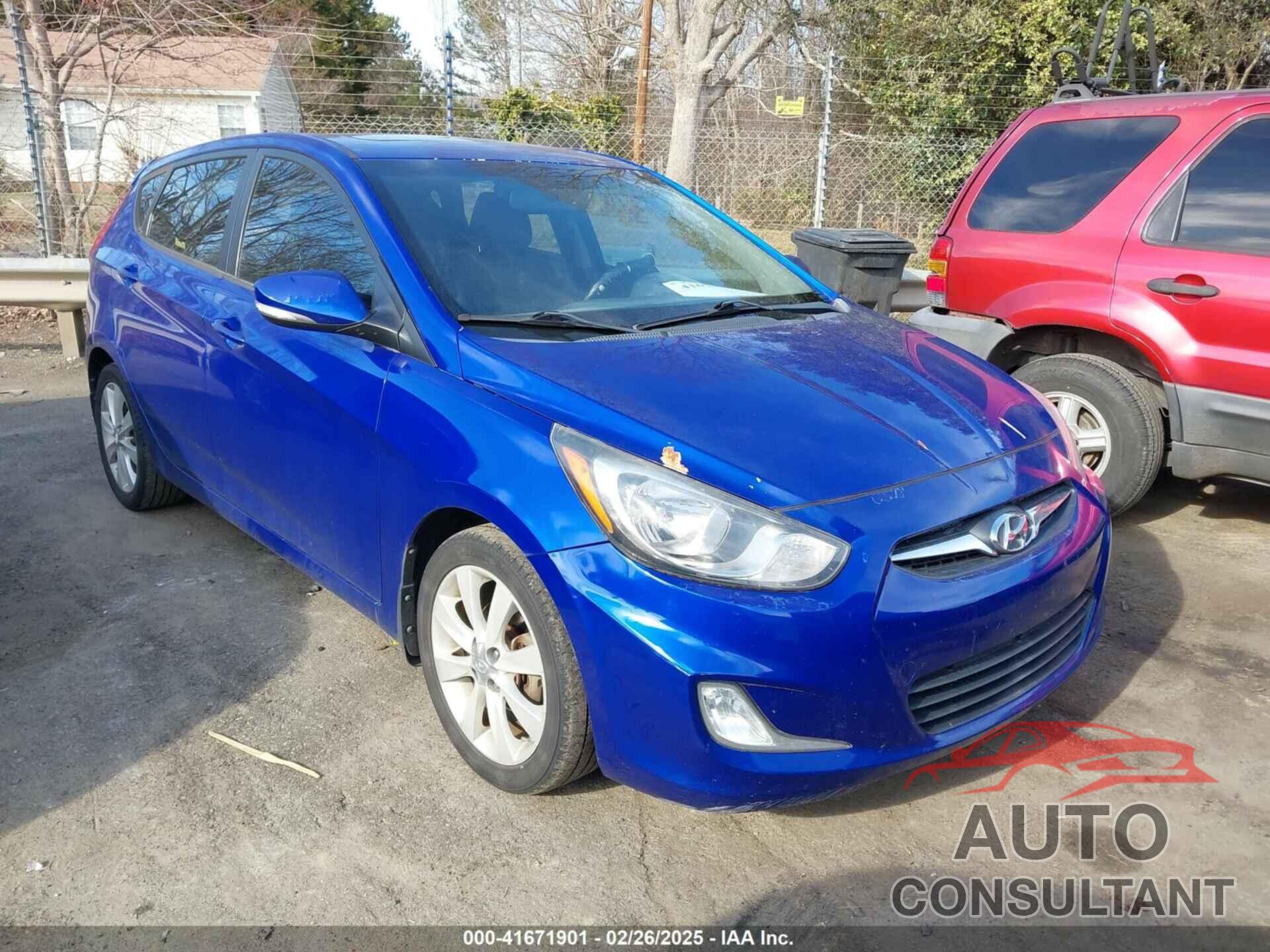 HYUNDAI ACCENT 2013 - KMHCU5AE4DU067199
