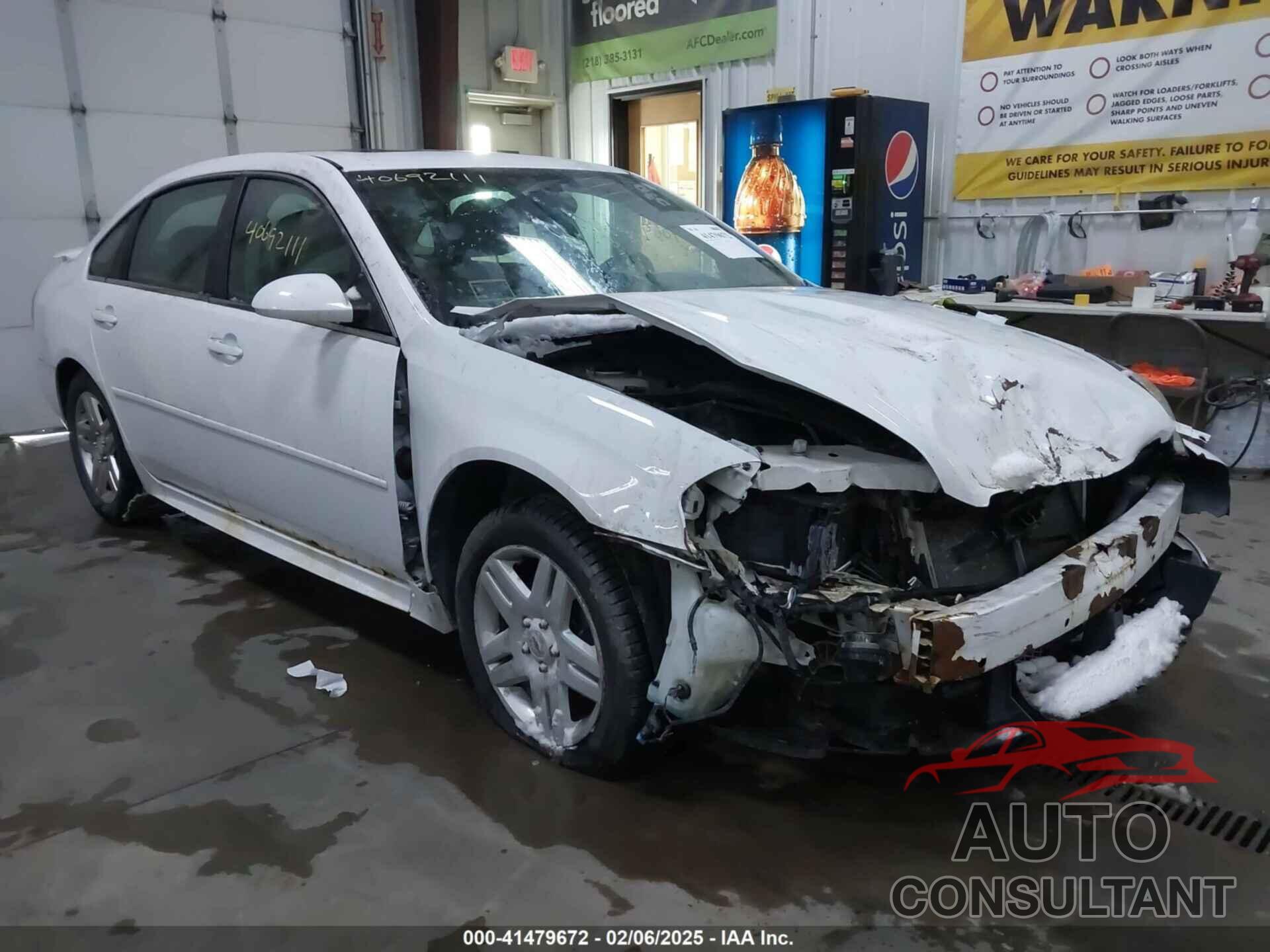 CHEVROLET IMPALA 2012 - 2G1WG5E3XC1175363