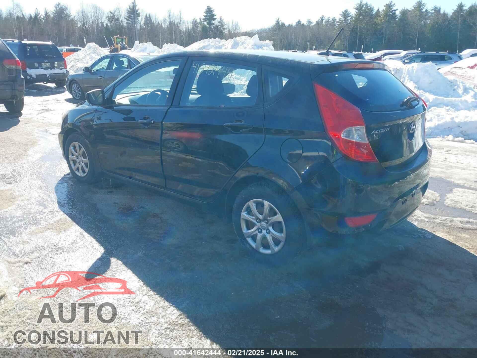 HYUNDAI ACCENT 2013 - KMHCT5AE9DU082462