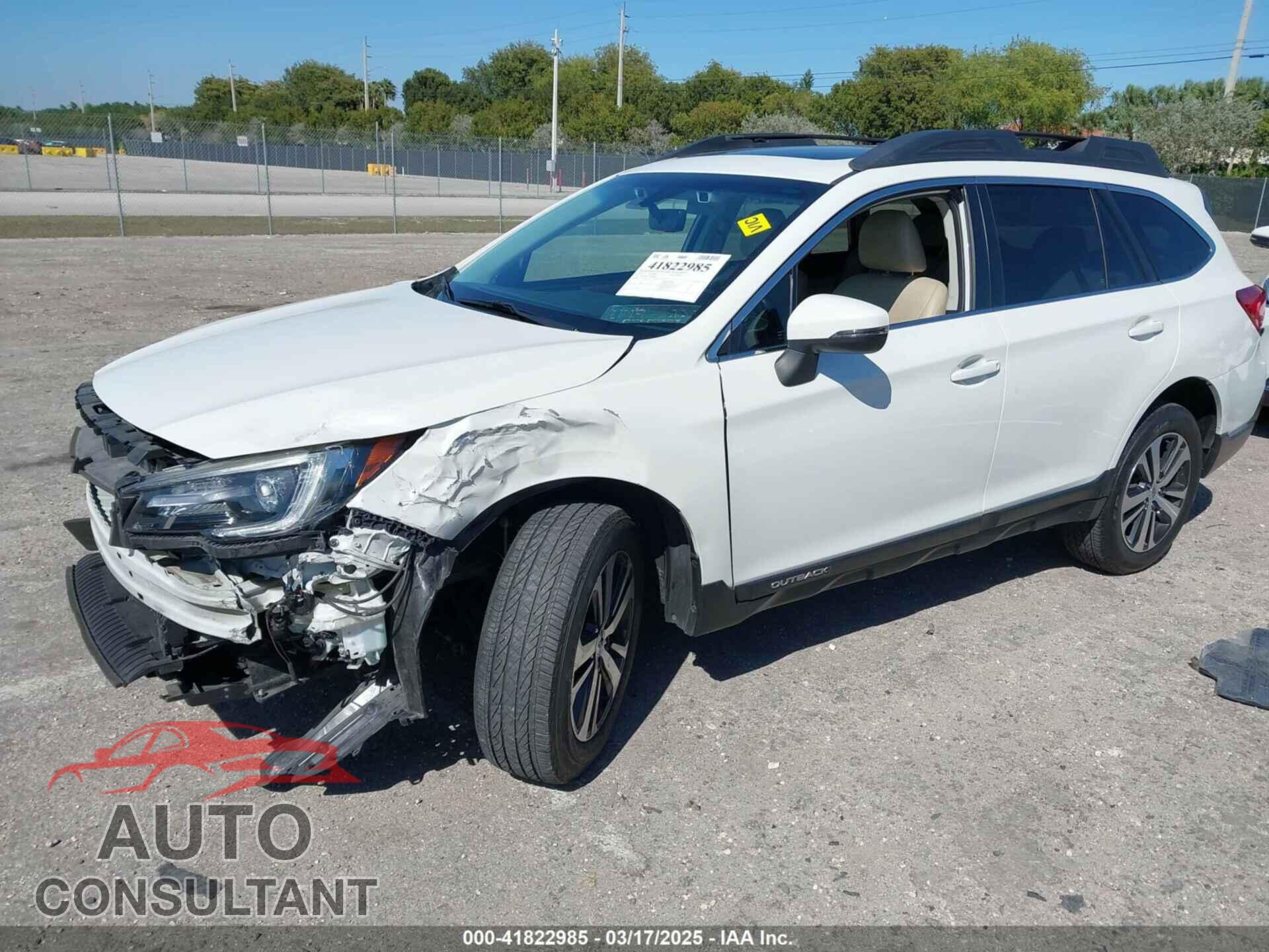 SUBARU OUTBACK 2018 - 4S4BSANC5J3259686
