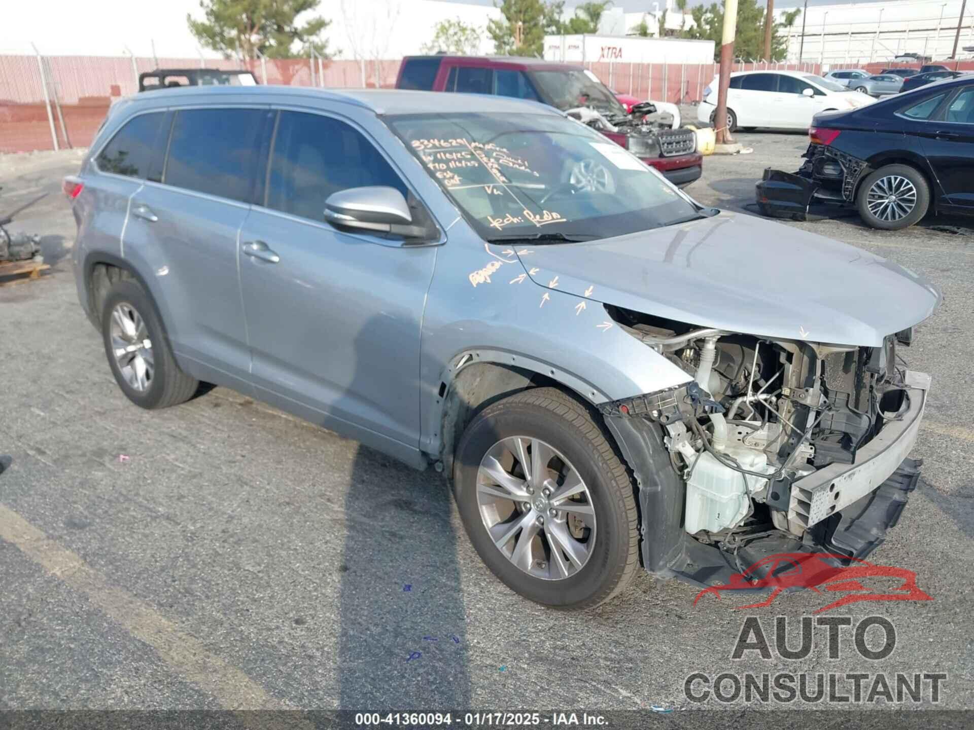 TOYOTA HIGHLANDER 2015 - 5TDKKRFH7FS085719