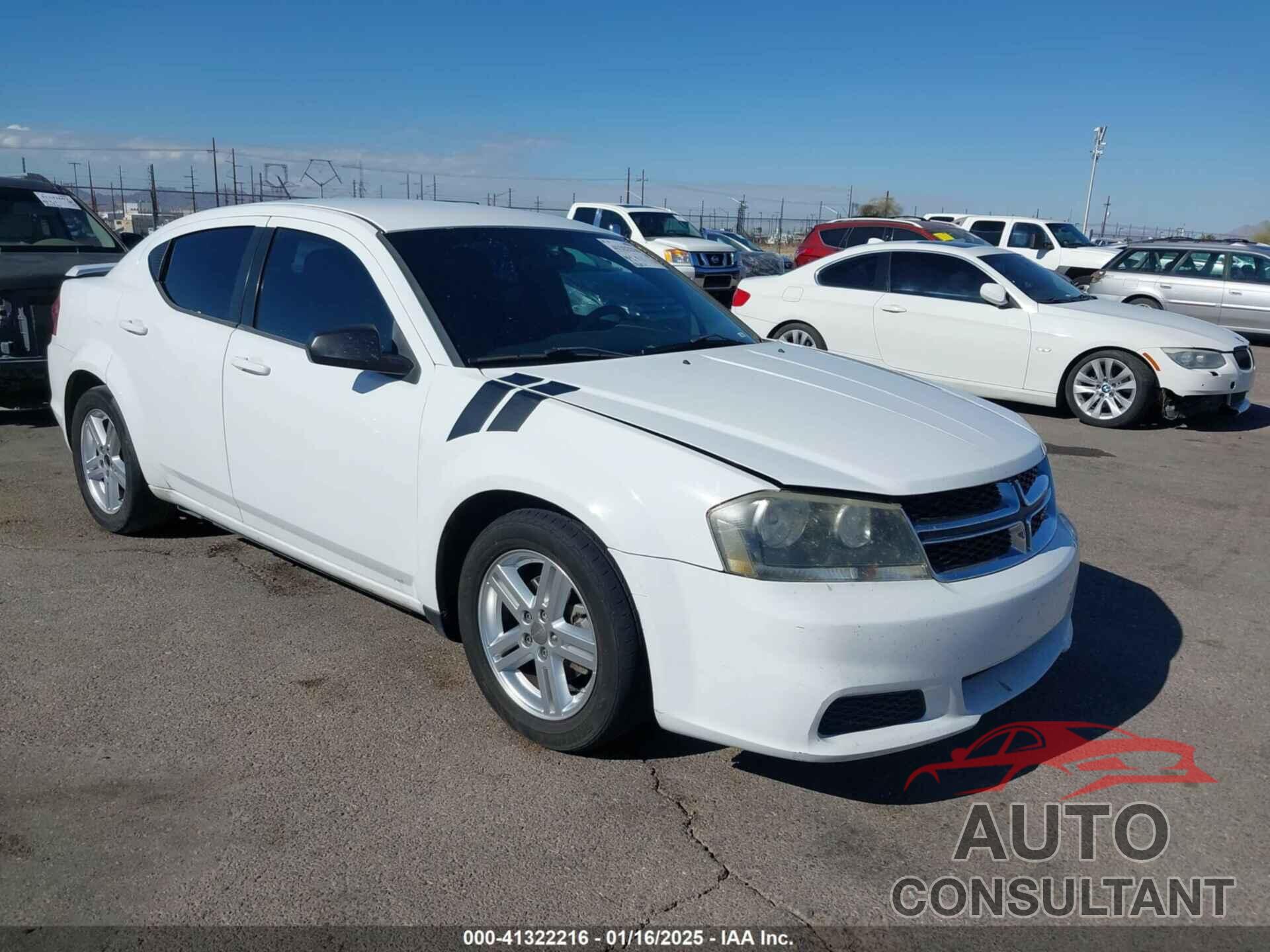 DODGE AVENGER 2013 - 1C3CDZAG0DN599545