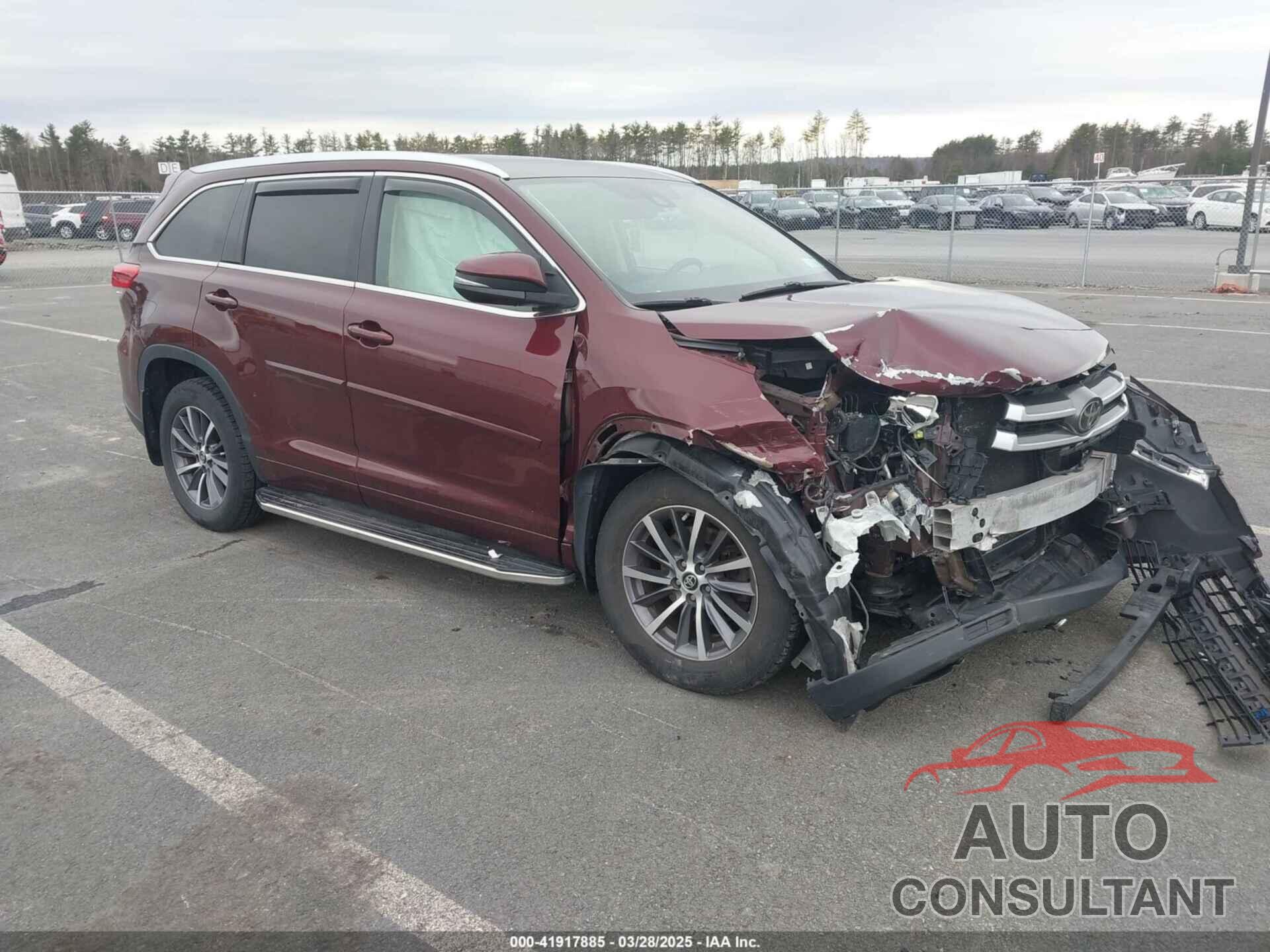 TOYOTA HIGHLANDER 2017 - 5TDJZRFH2HS460474
