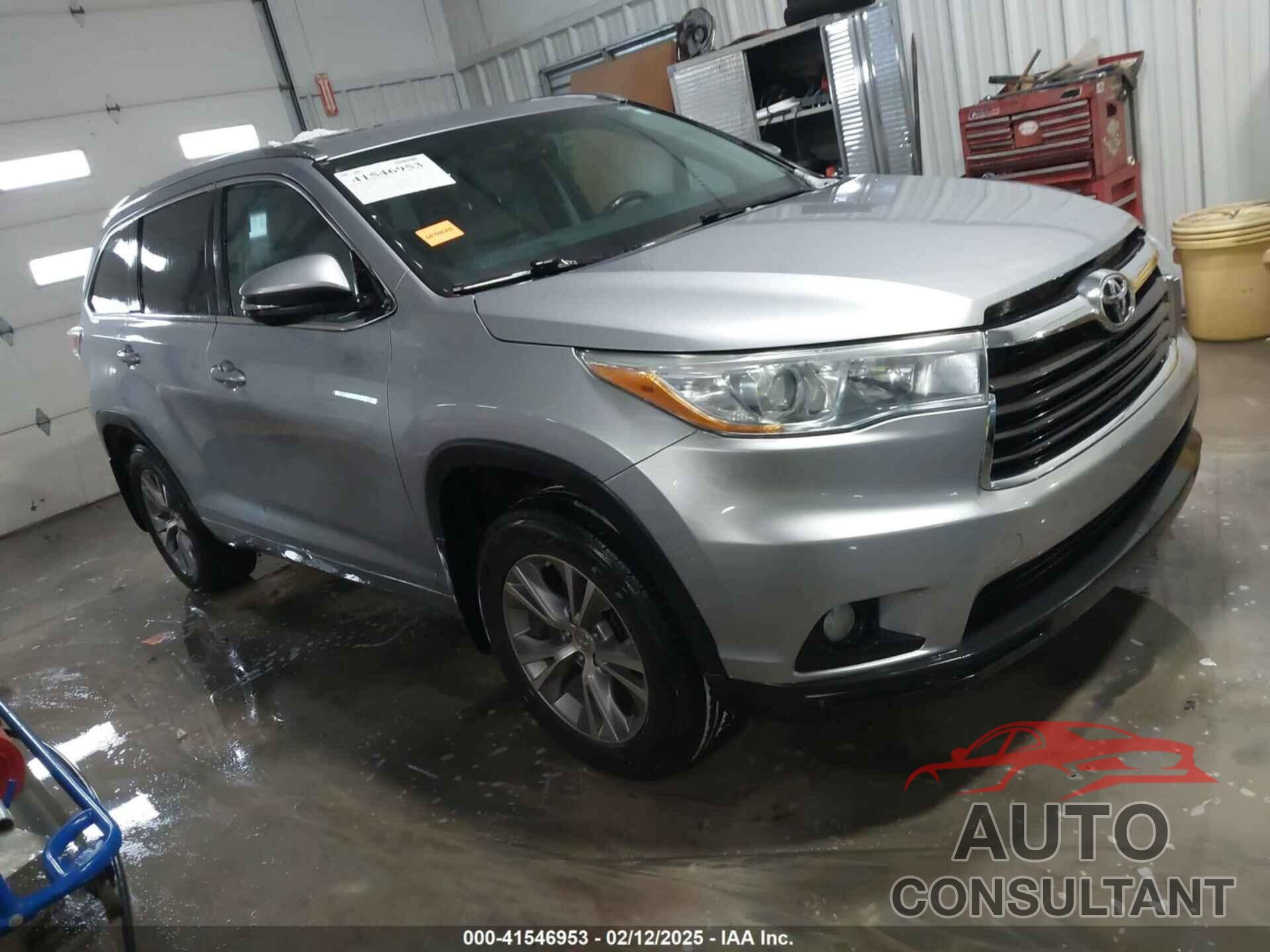 TOYOTA HIGHLANDER 2015 - 5TDJKRFH4FS220201