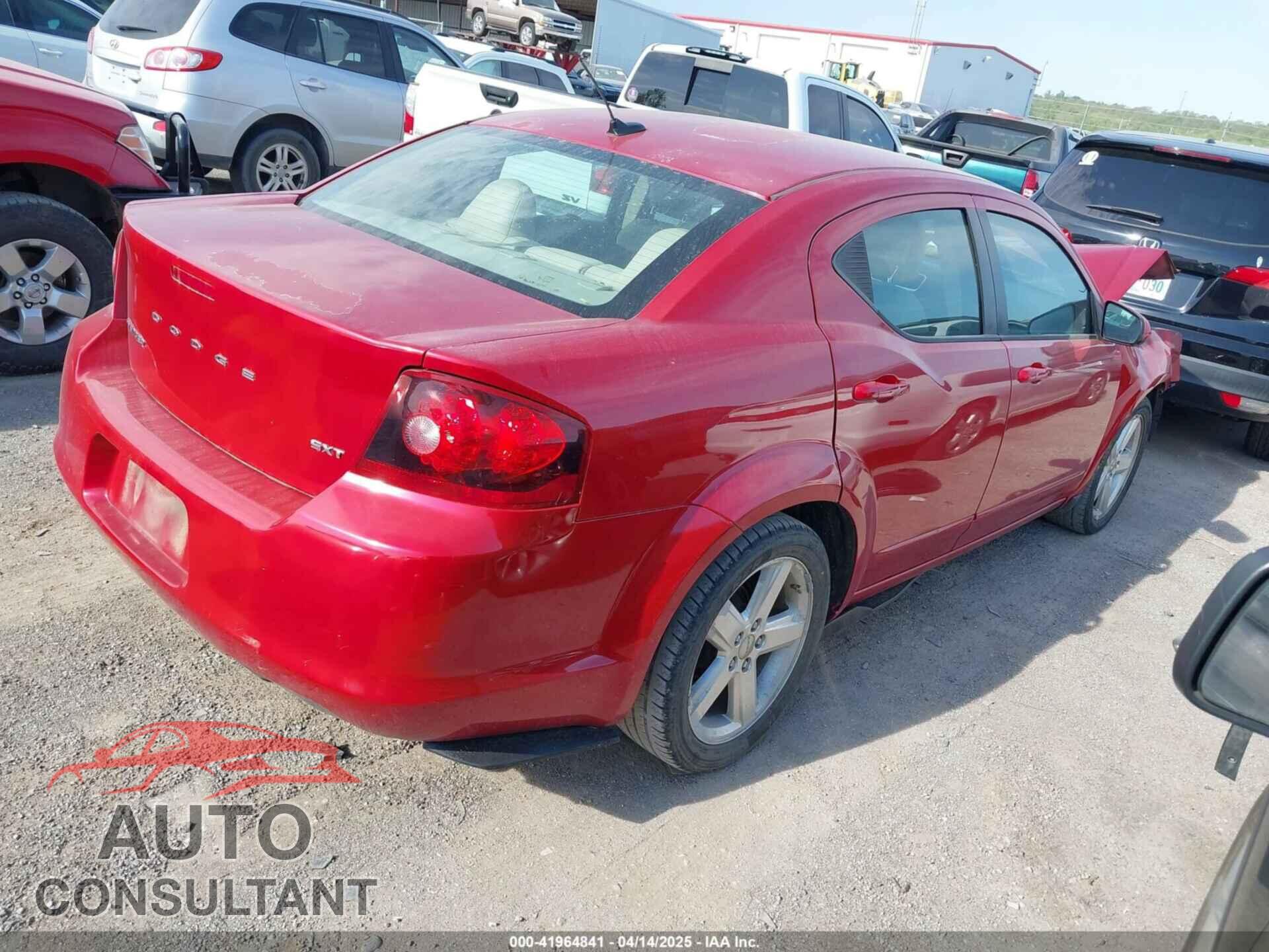 DODGE AVENGER 2013 - 1C3CDZCB1DN682290