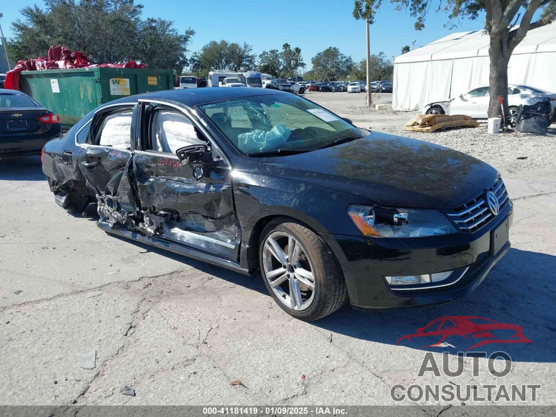 VOLKSWAGEN PASSAT 2012 - 1VWCN7A31CC032505