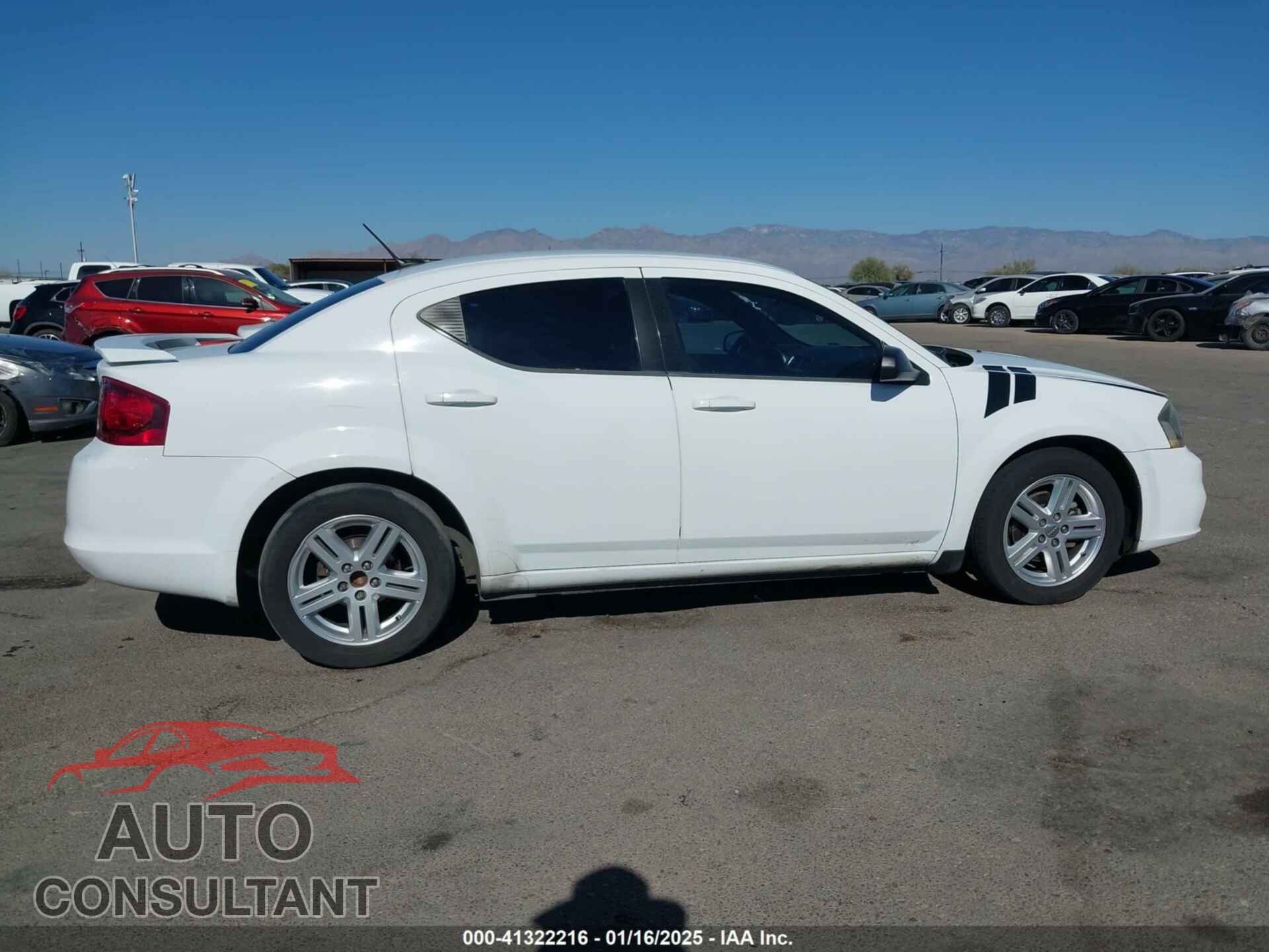 DODGE AVENGER 2013 - 1C3CDZAG0DN599545