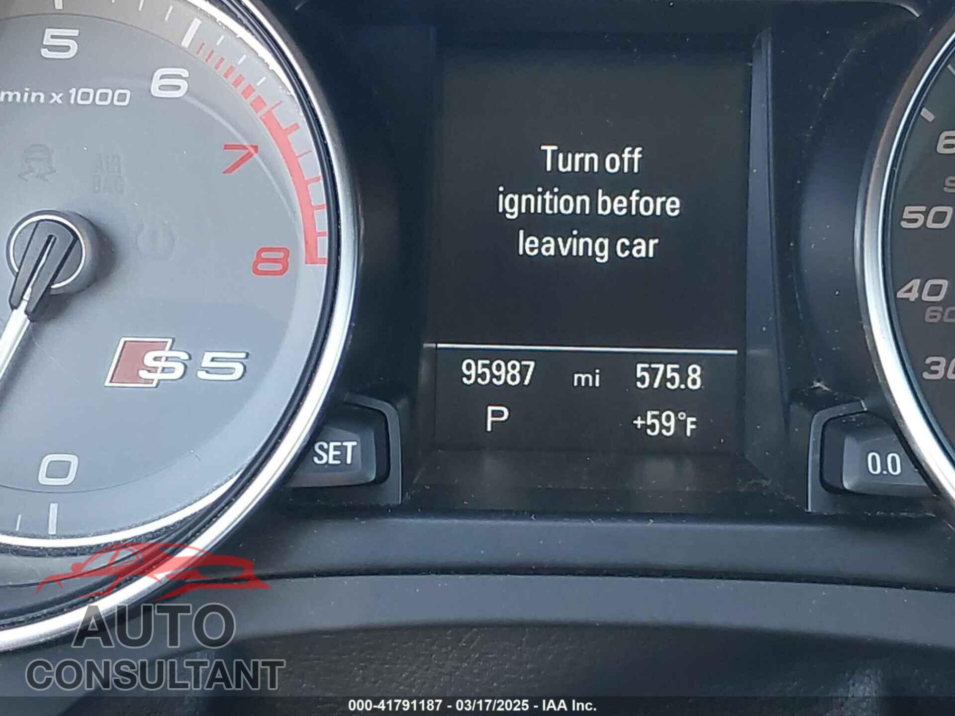 AUDI S5 2015 - WAUCGAFR0FA016333