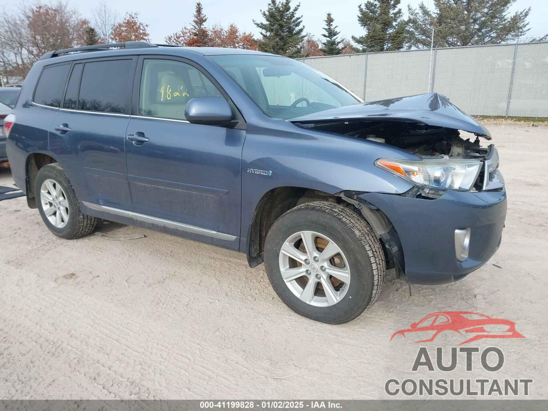 TOYOTA HIGHLANDER HYBRID 2011 - JTEBC3EH2B2001492