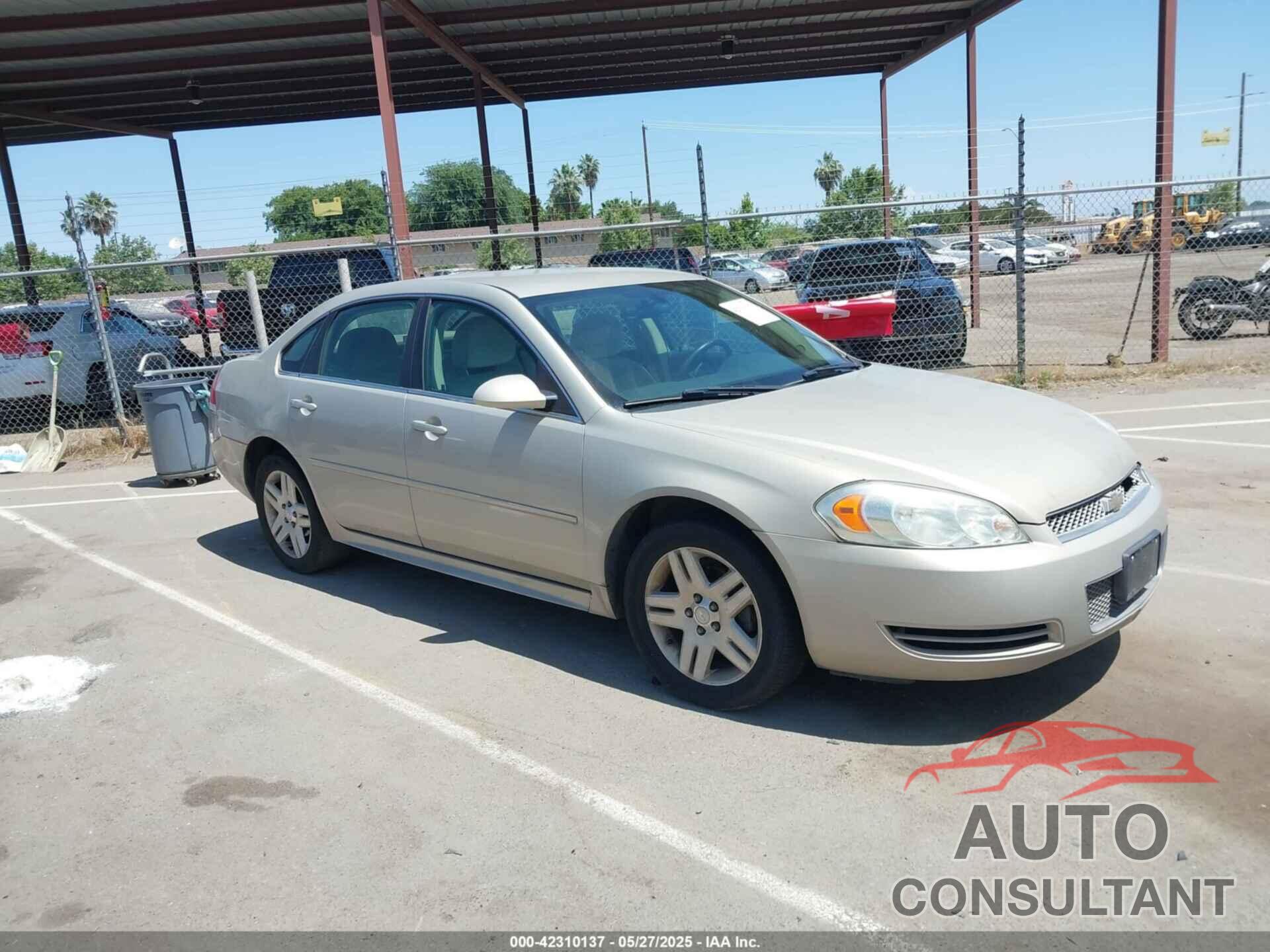 CHEVROLET IMPALA 2012 - 2G1WG5E37C1184702