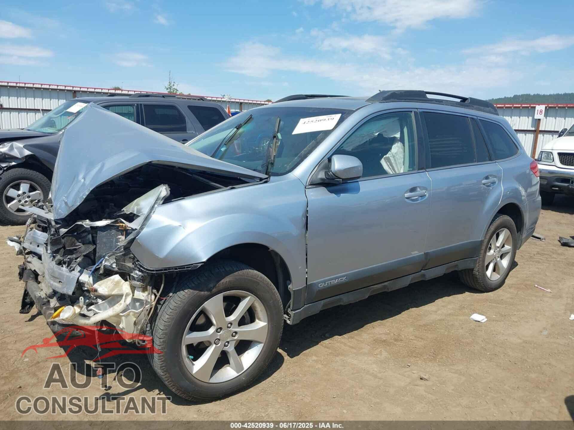 SUBARU OUTBACK 2014 - 4S4BRBLC7E3302256