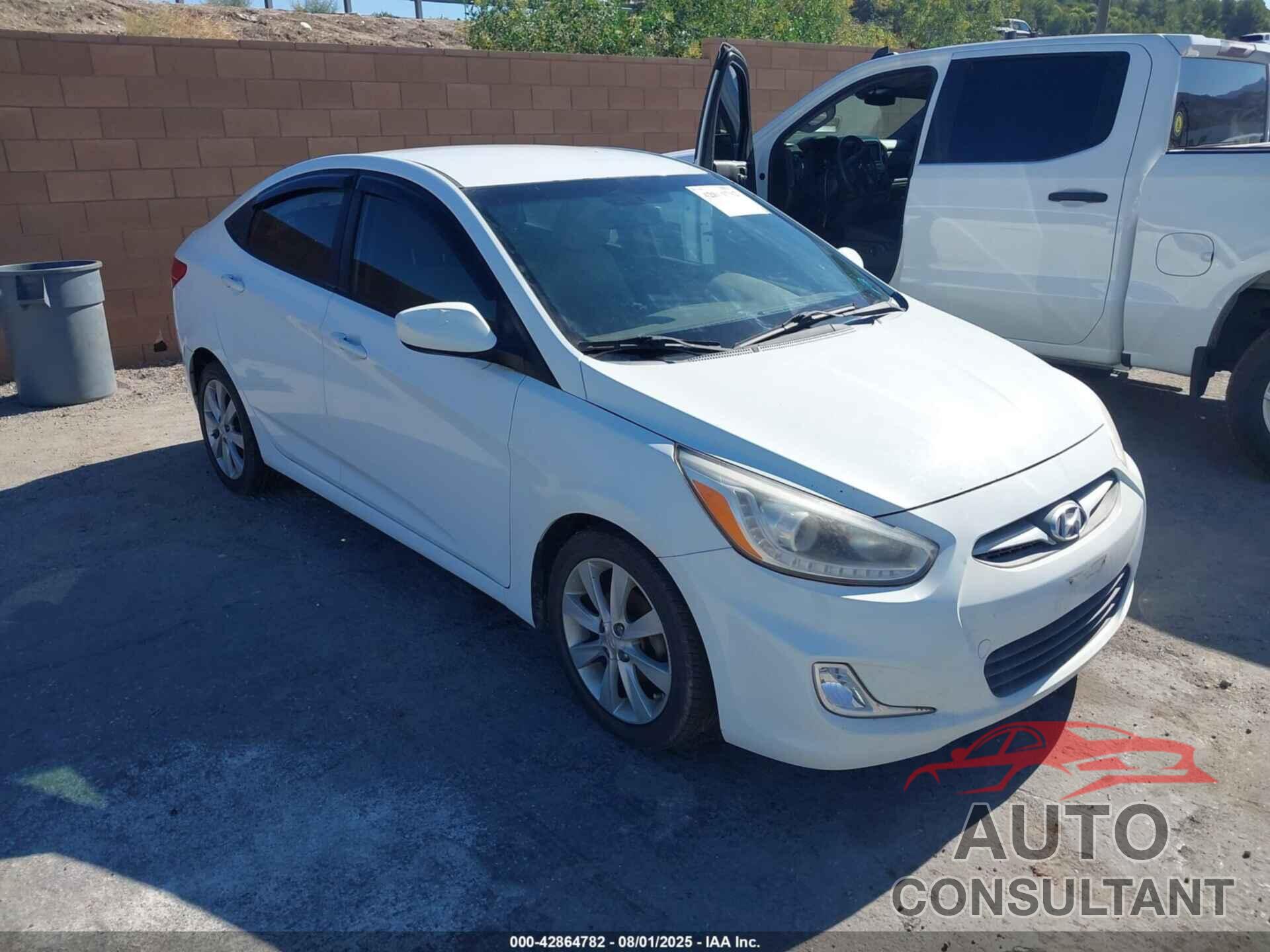 HYUNDAI ACCENT 2014 - KMHCU4AE6EU592390