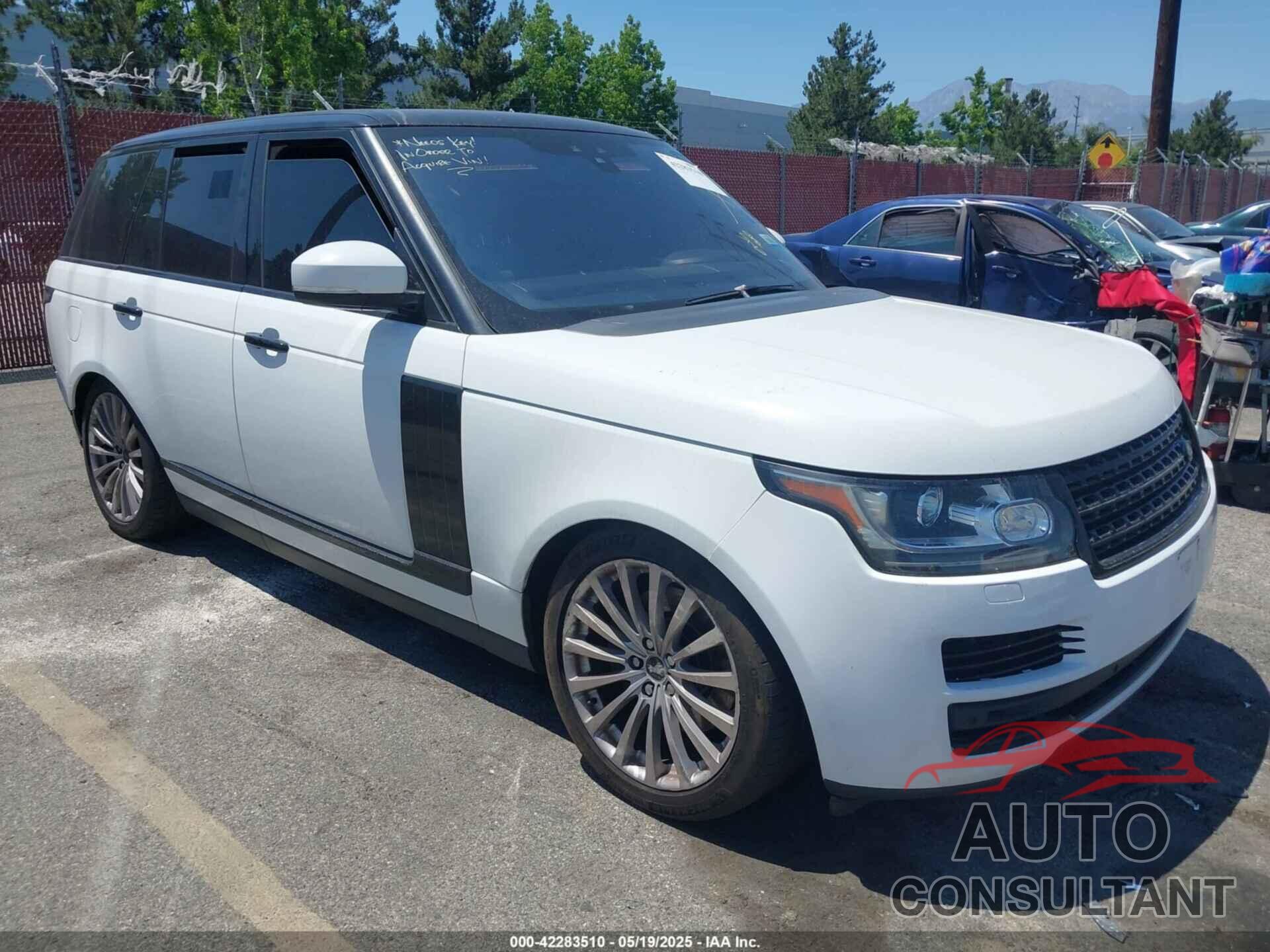 LAND ROVER RANGE ROVER 2017 - SALGR2FVXHA377114