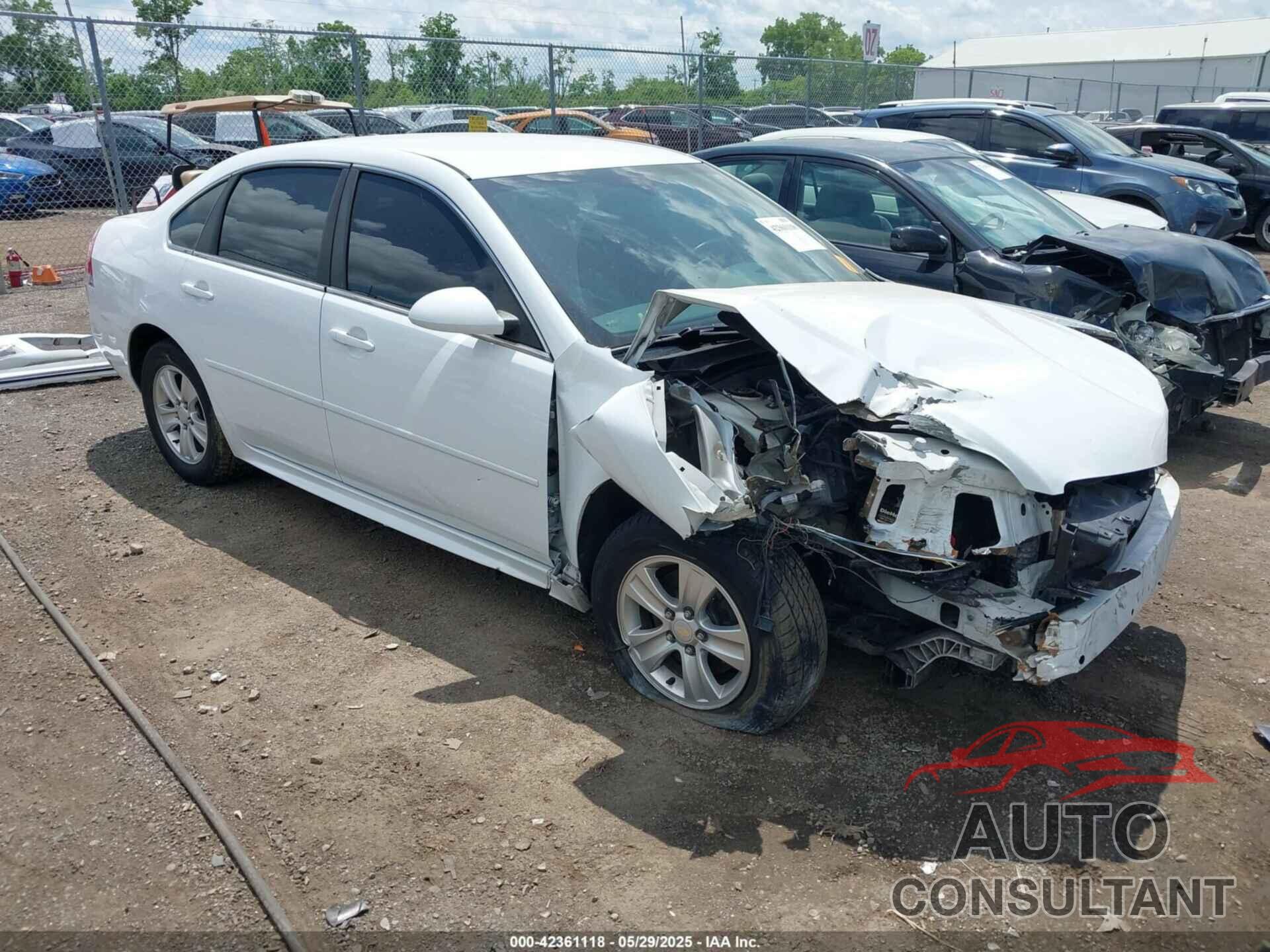 CHEVROLET IMPALA 2012 - 2G1WA5E37C1207008