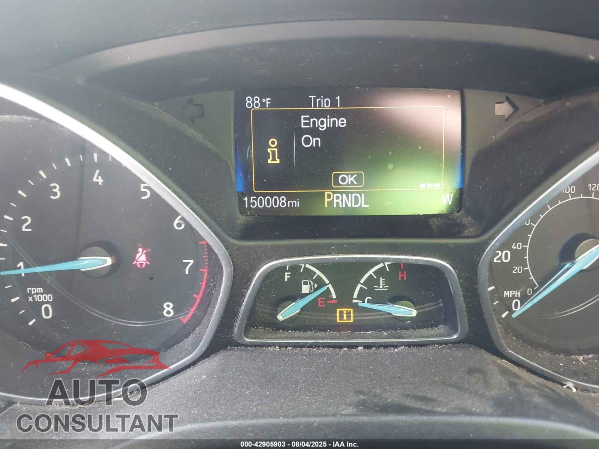 FORD FOCUS 2017 - 1FADP3K28HL274494